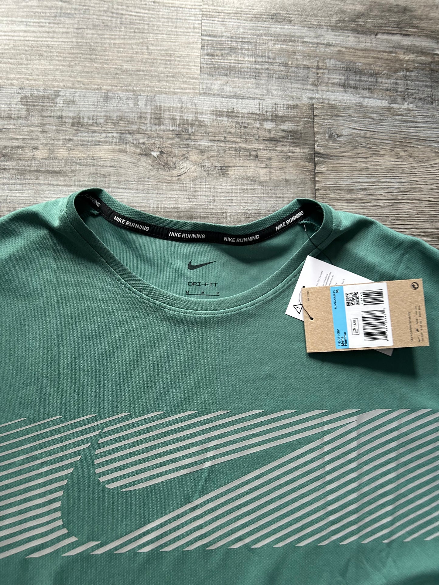 Nike miler flash t-shirt “Teal Green”