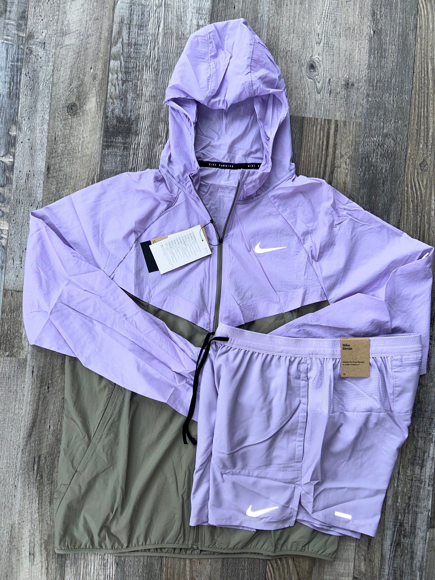 Nike Windrunner set with shorts “Lilac purple”