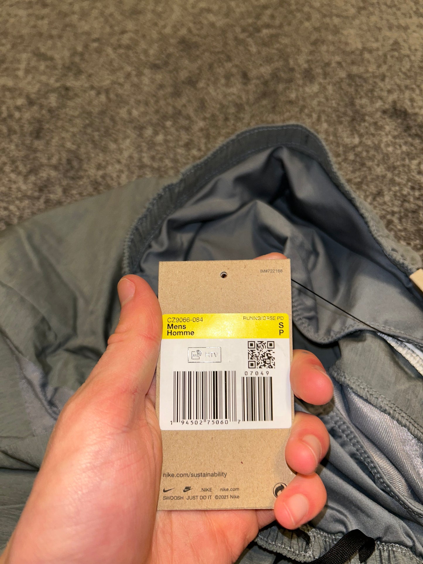 Nike challenger shorts grey “7”