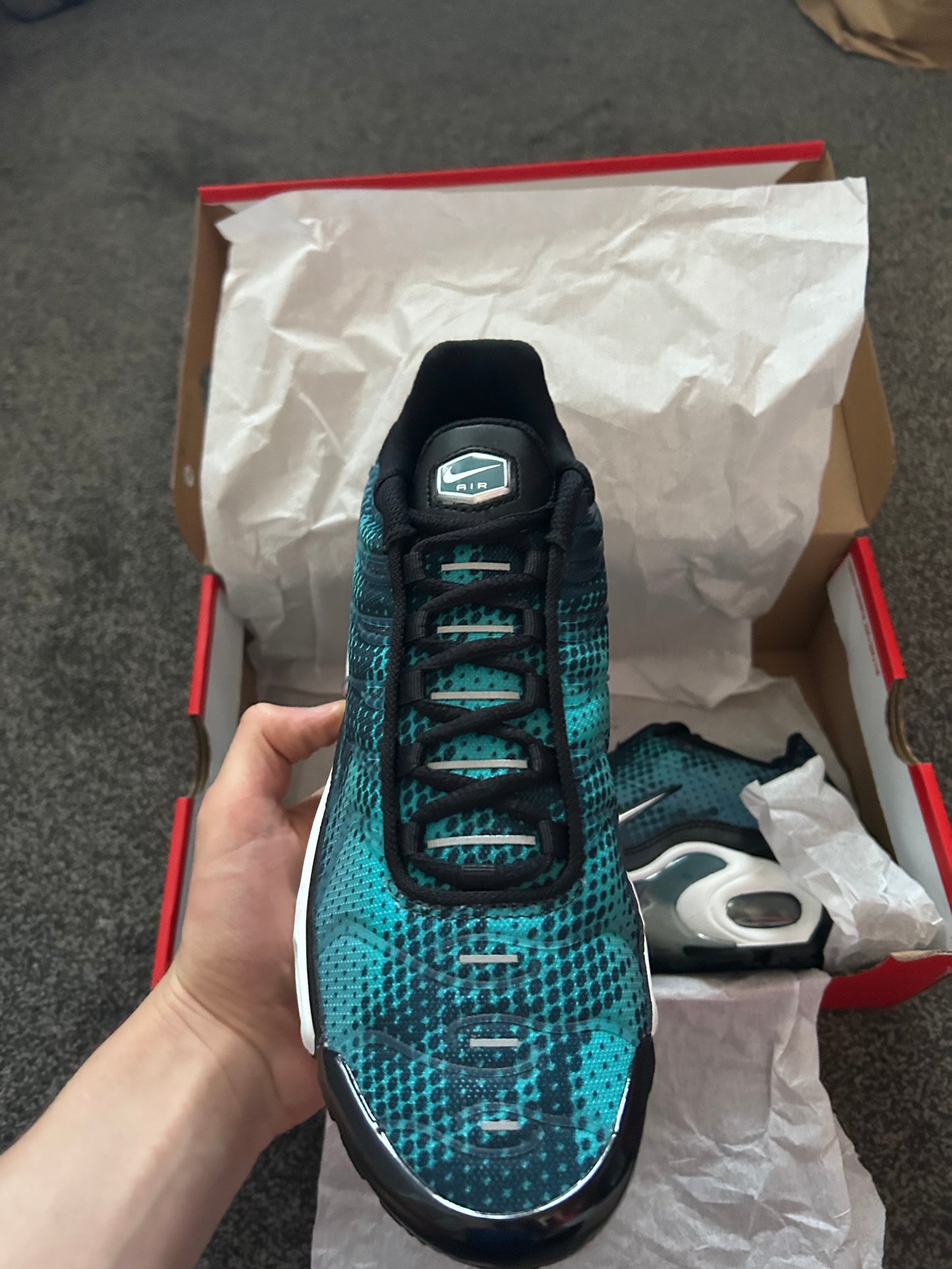Nike air max plus TN “Metallic blue/silver” UK 7.5
