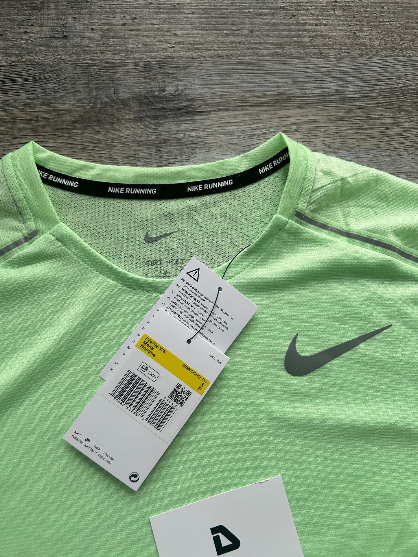 Nike miler set with shorts “Vapour Green”