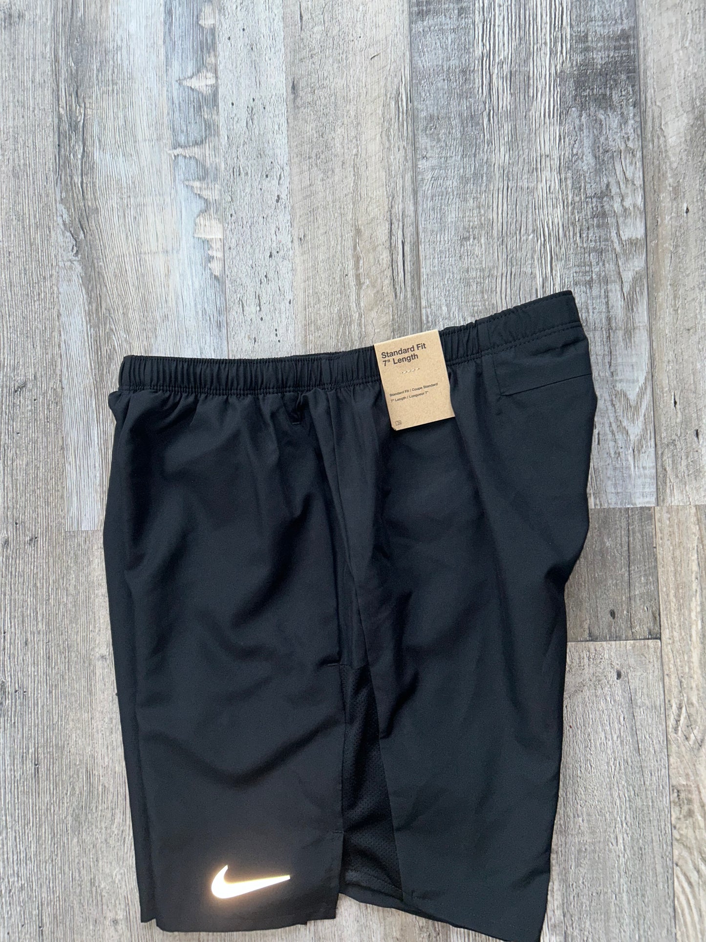 Nike black challenger shorts