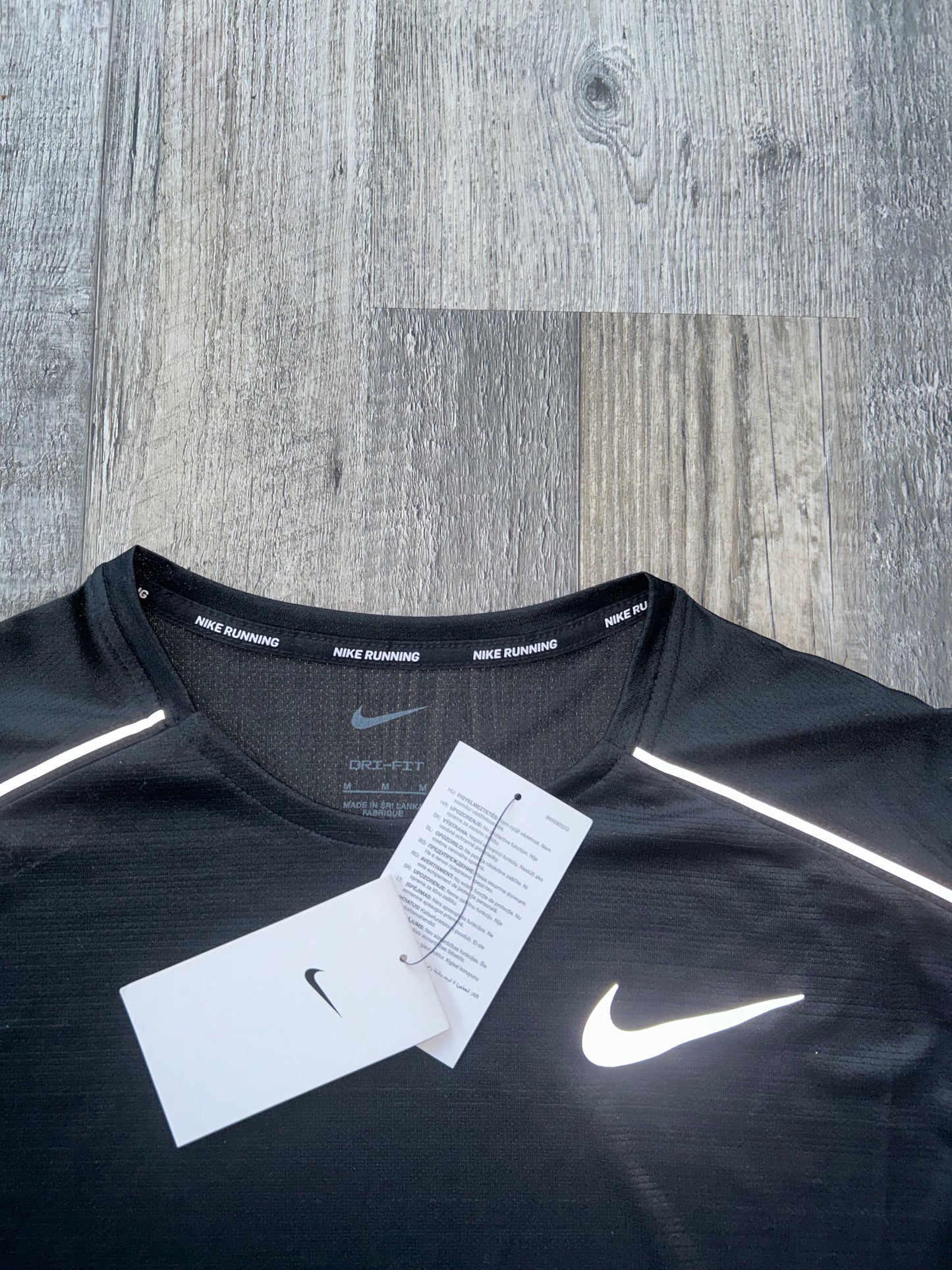 Nike miler 1.0 t shirt “Black”