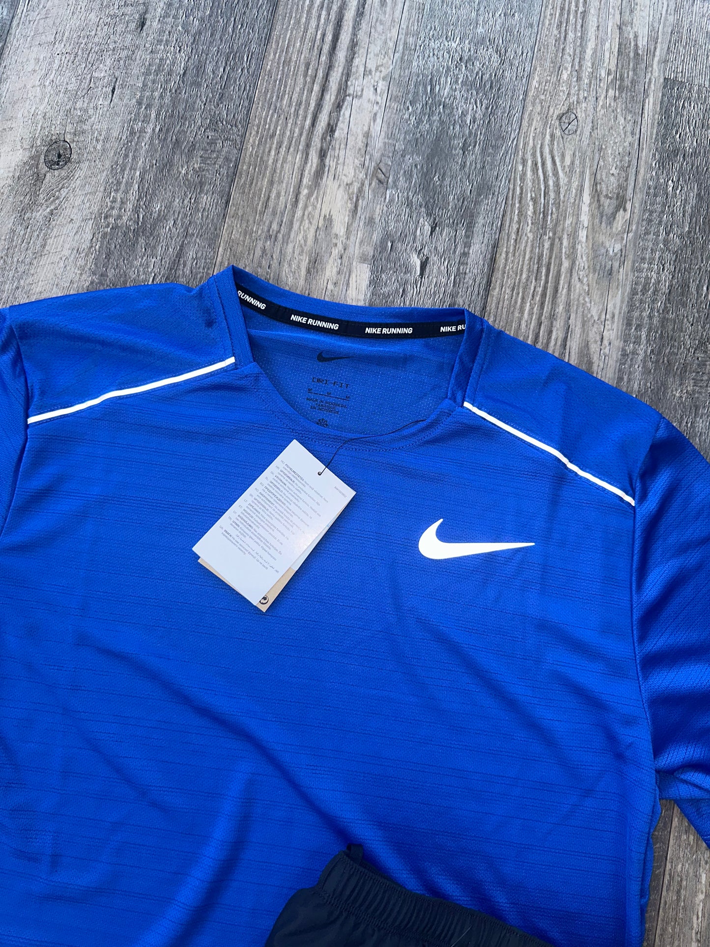 Nike miler set “Royal blue/black”