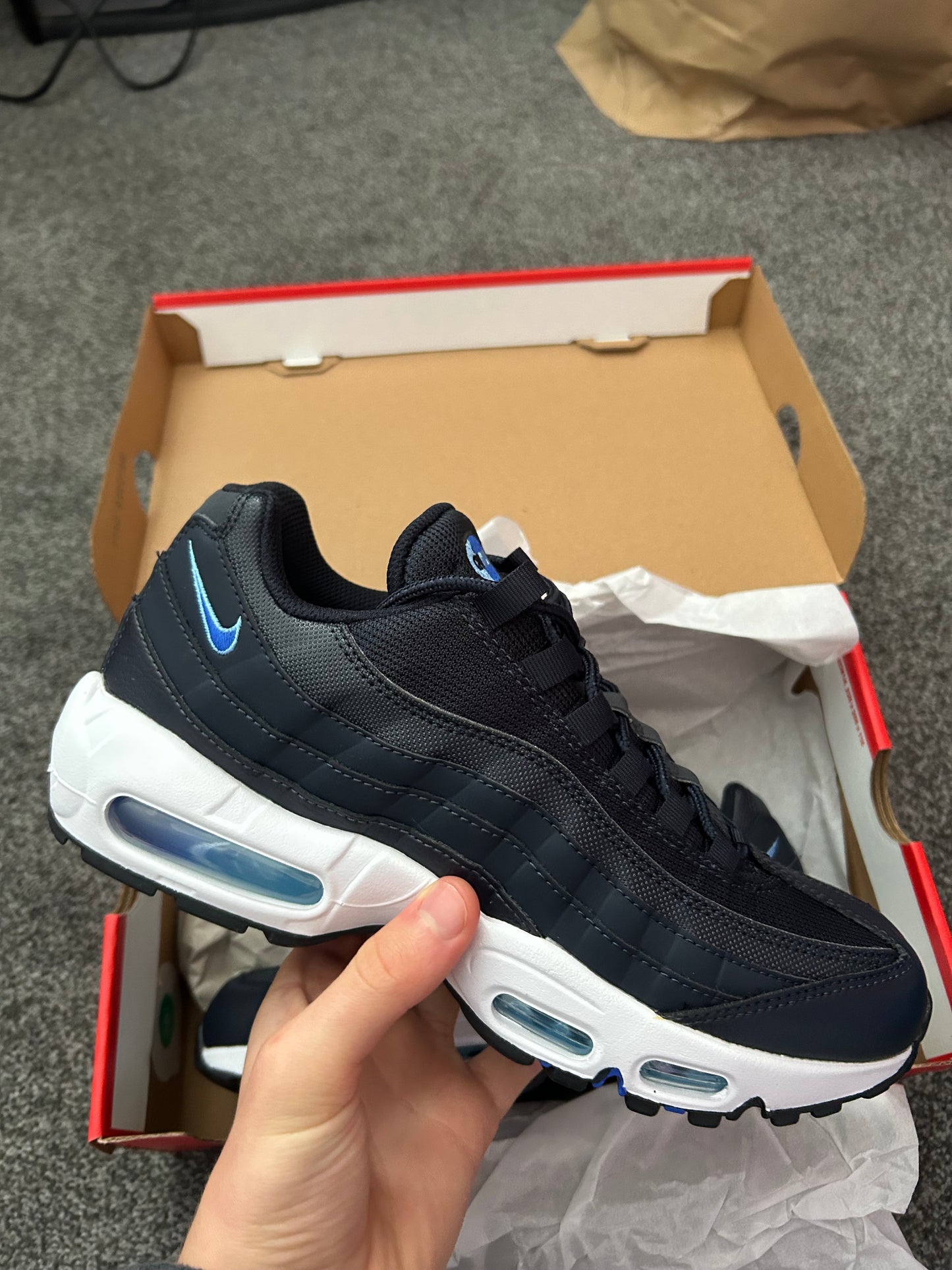 Nike air max 95 Navy blue Uk 7.5