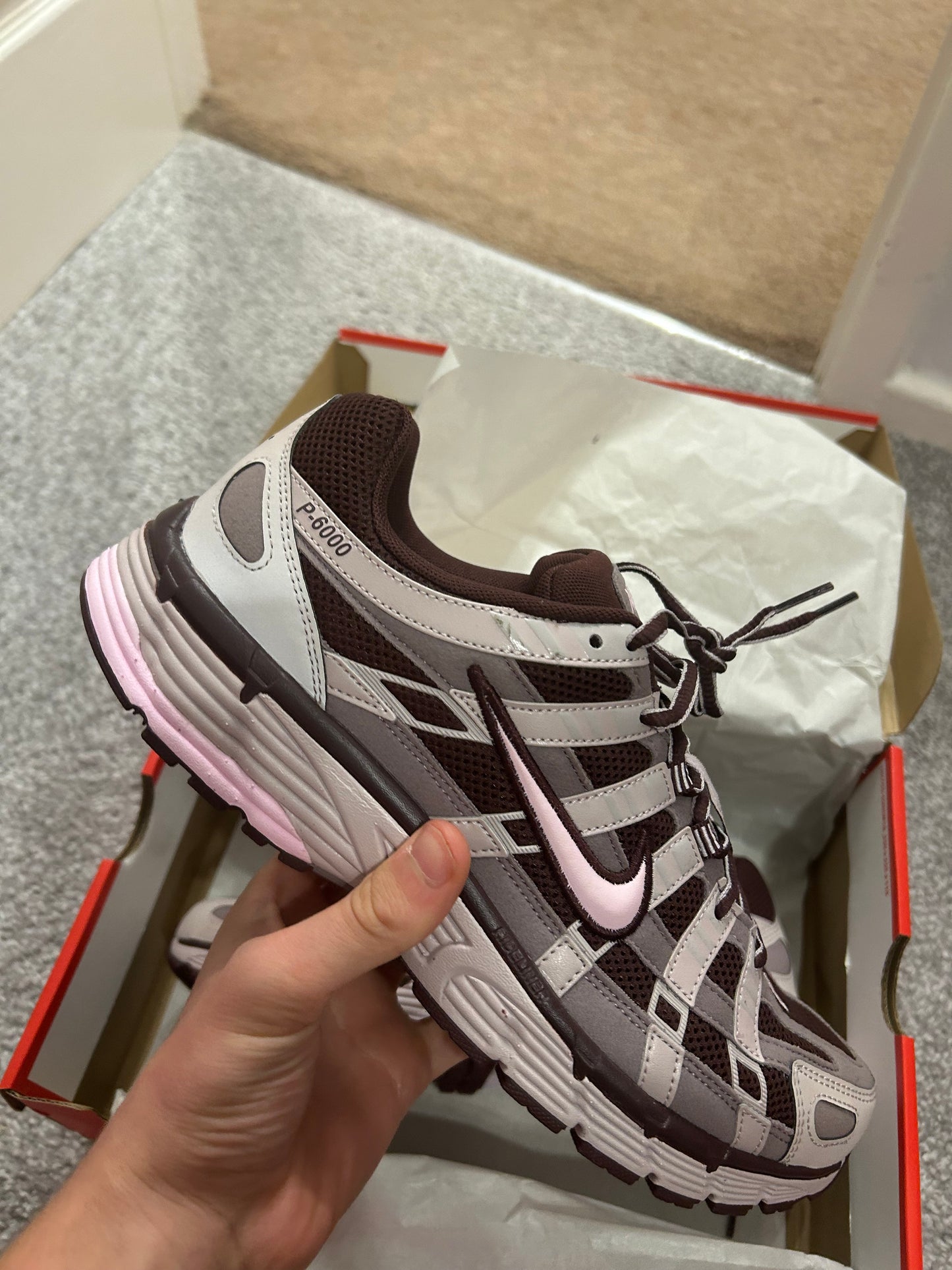 Nike P6000 Burgundy/Pink foam”