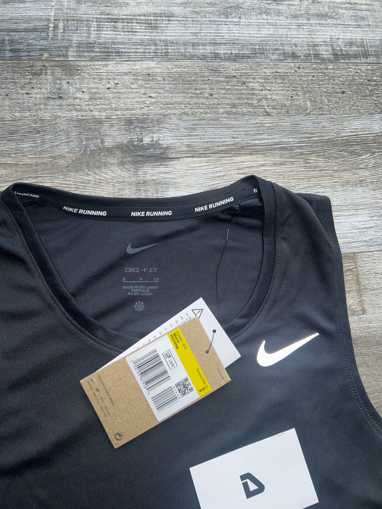Nike miler Vest set with shorts “Triple black”
