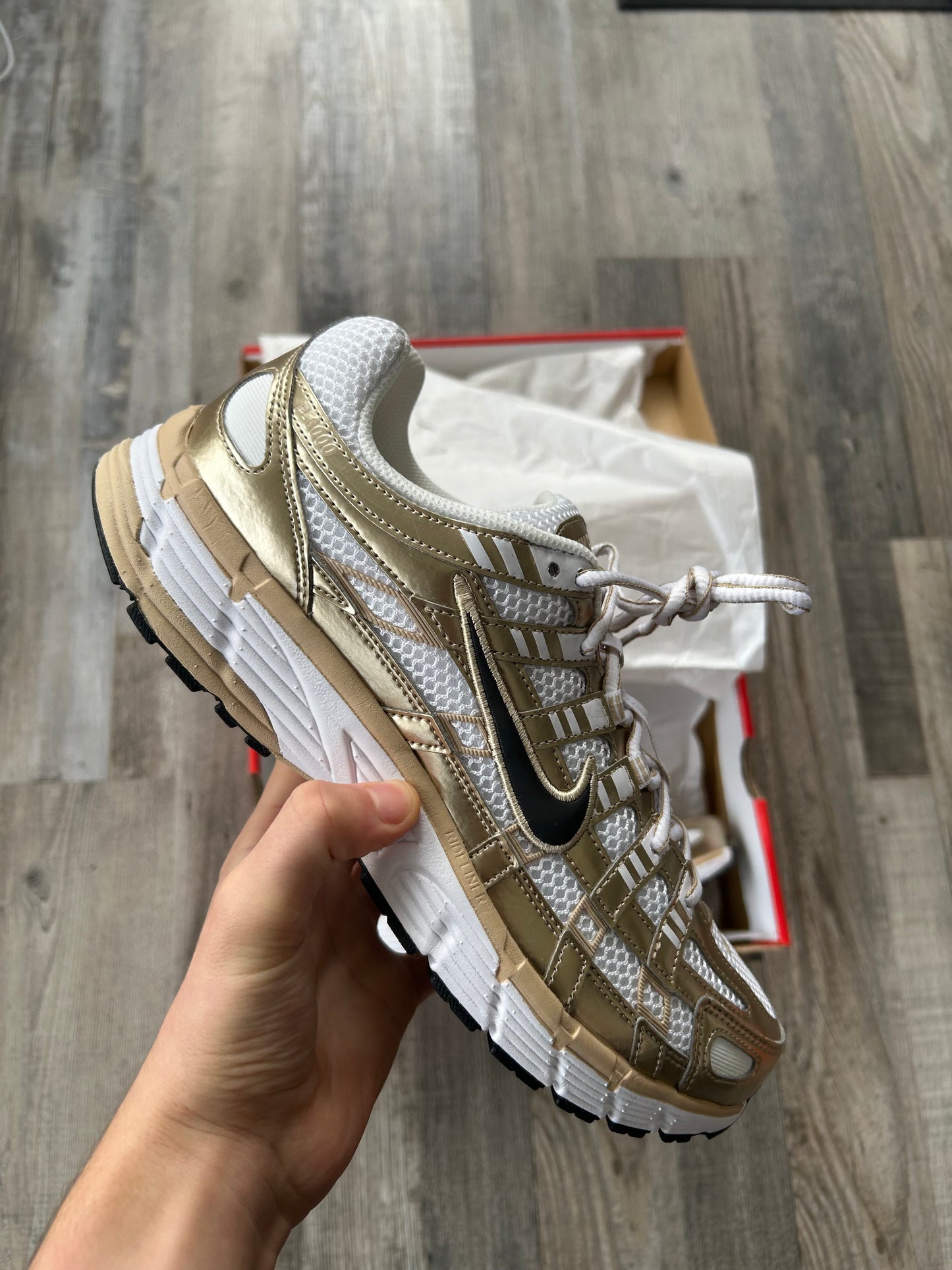 Nike P6000 “White/Gold”