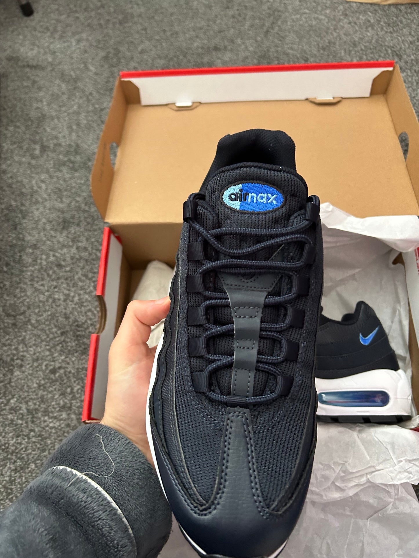 Nike air max 95 Navy blue Uk 7.5