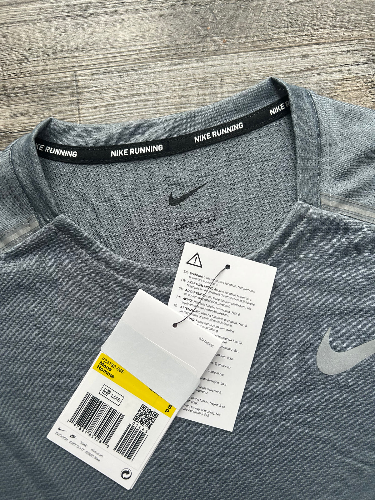 Nike miler set with shorts “Smoke grey”