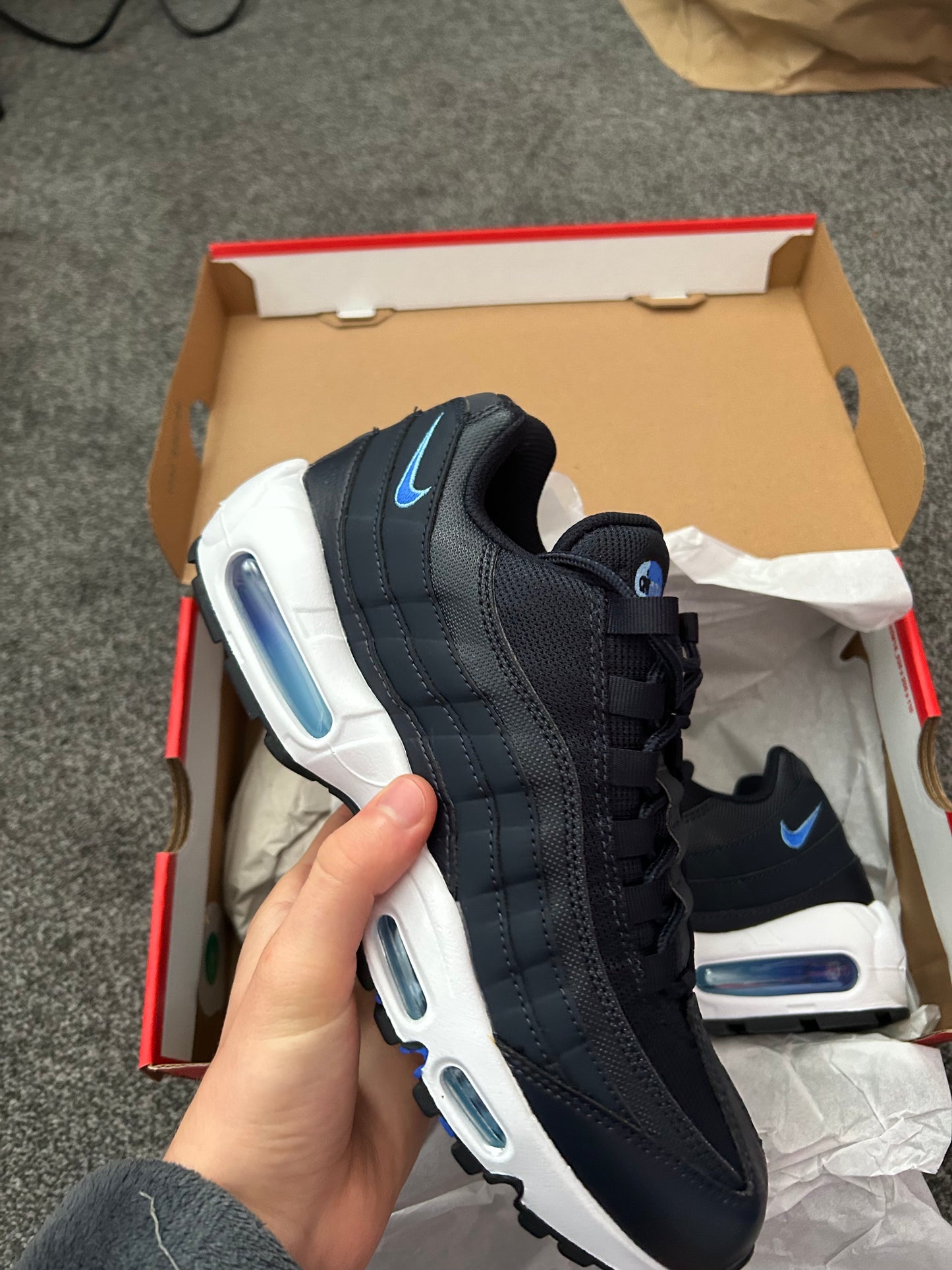 Nike air max 95 Navy blue Uk 7.5