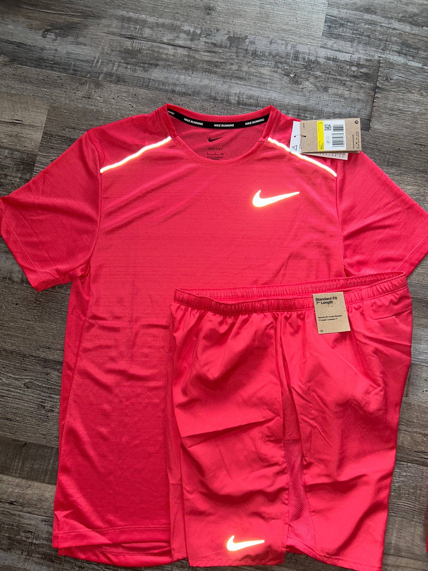 Nike miler set with shorts “Aster Pink”