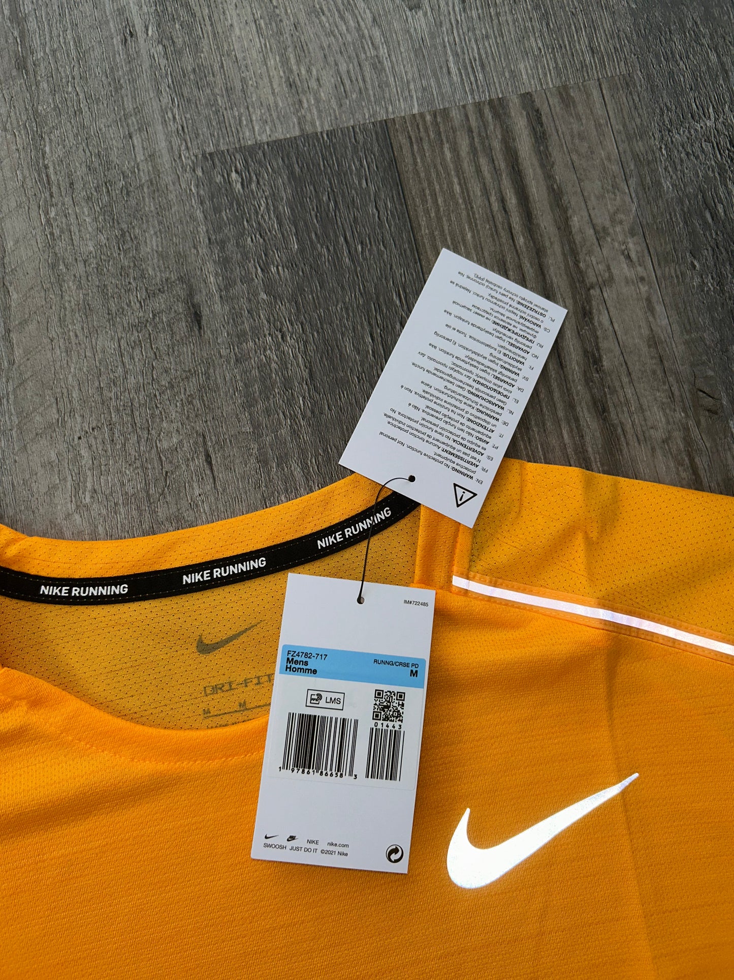 Nike miler set with shorts Laser Orange