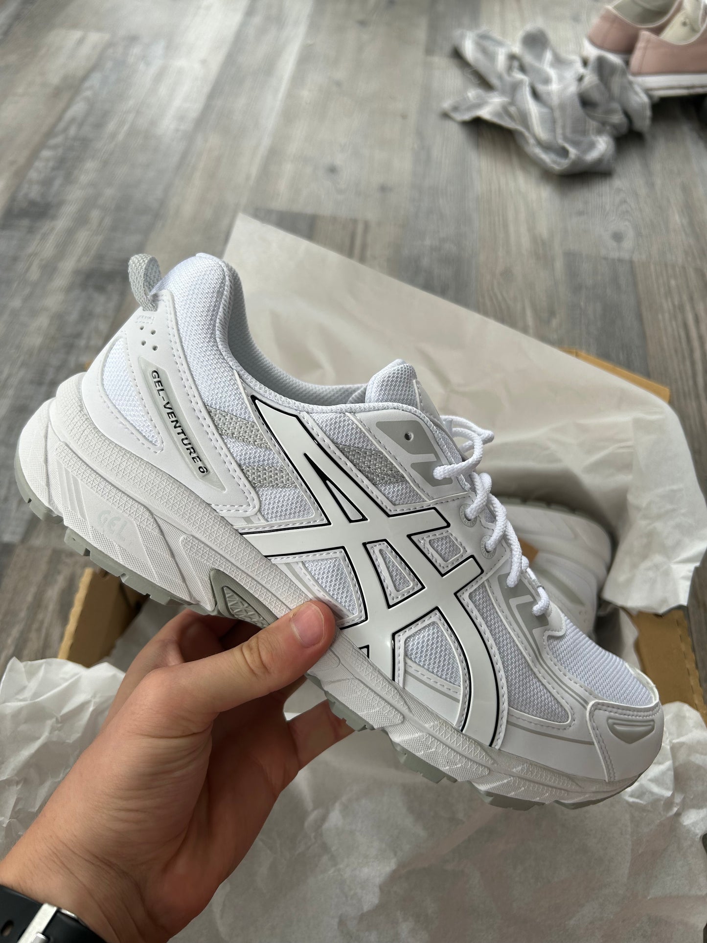 ASICS gel venture 6 “Ice white” Uk 9