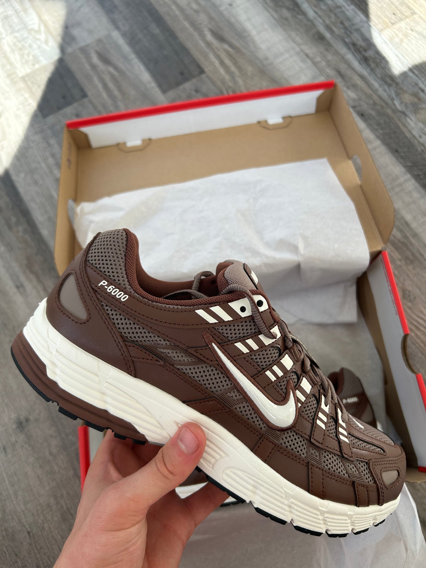 Nike P6000 Brown/White