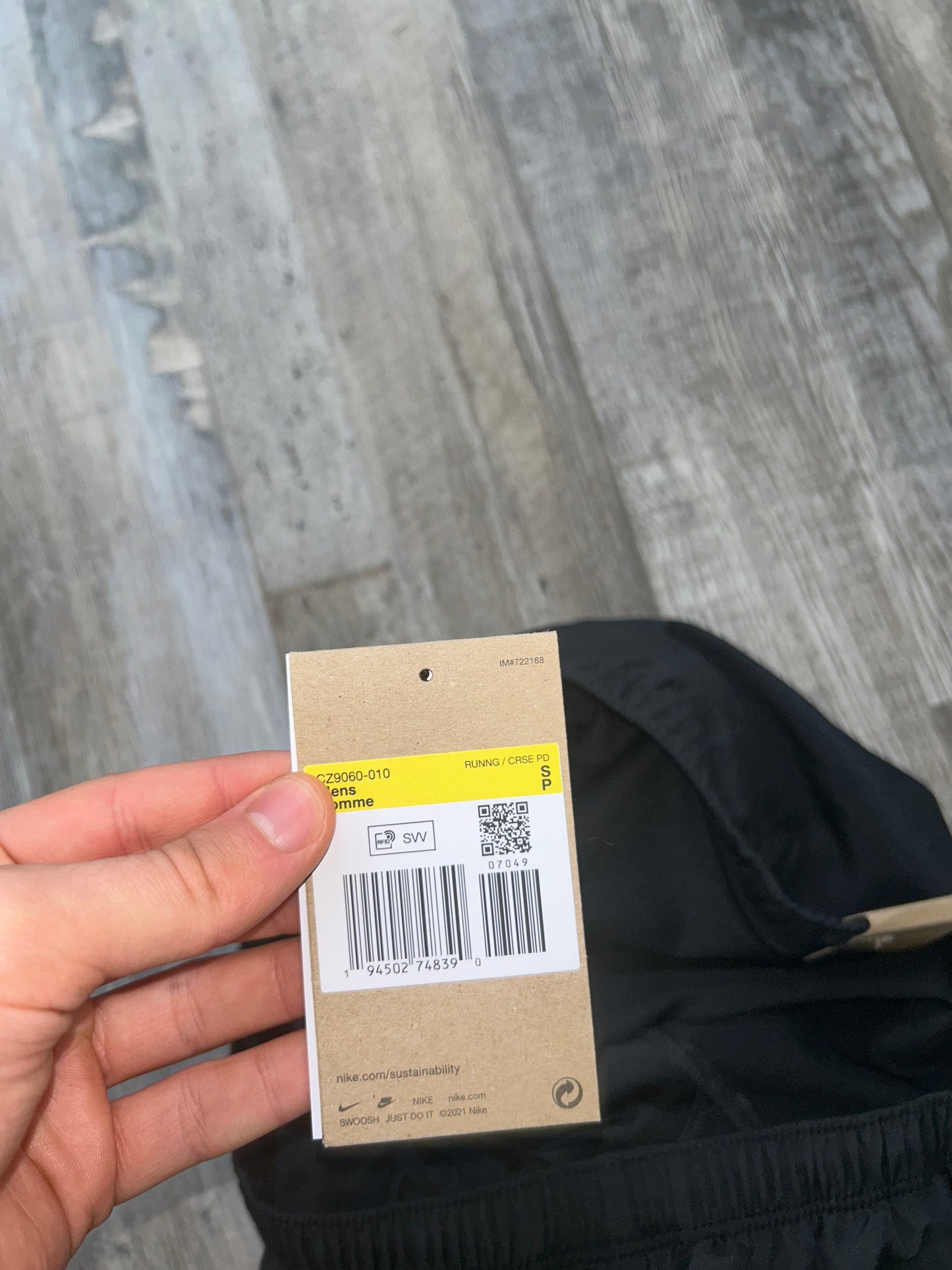Nike black challenger shorts