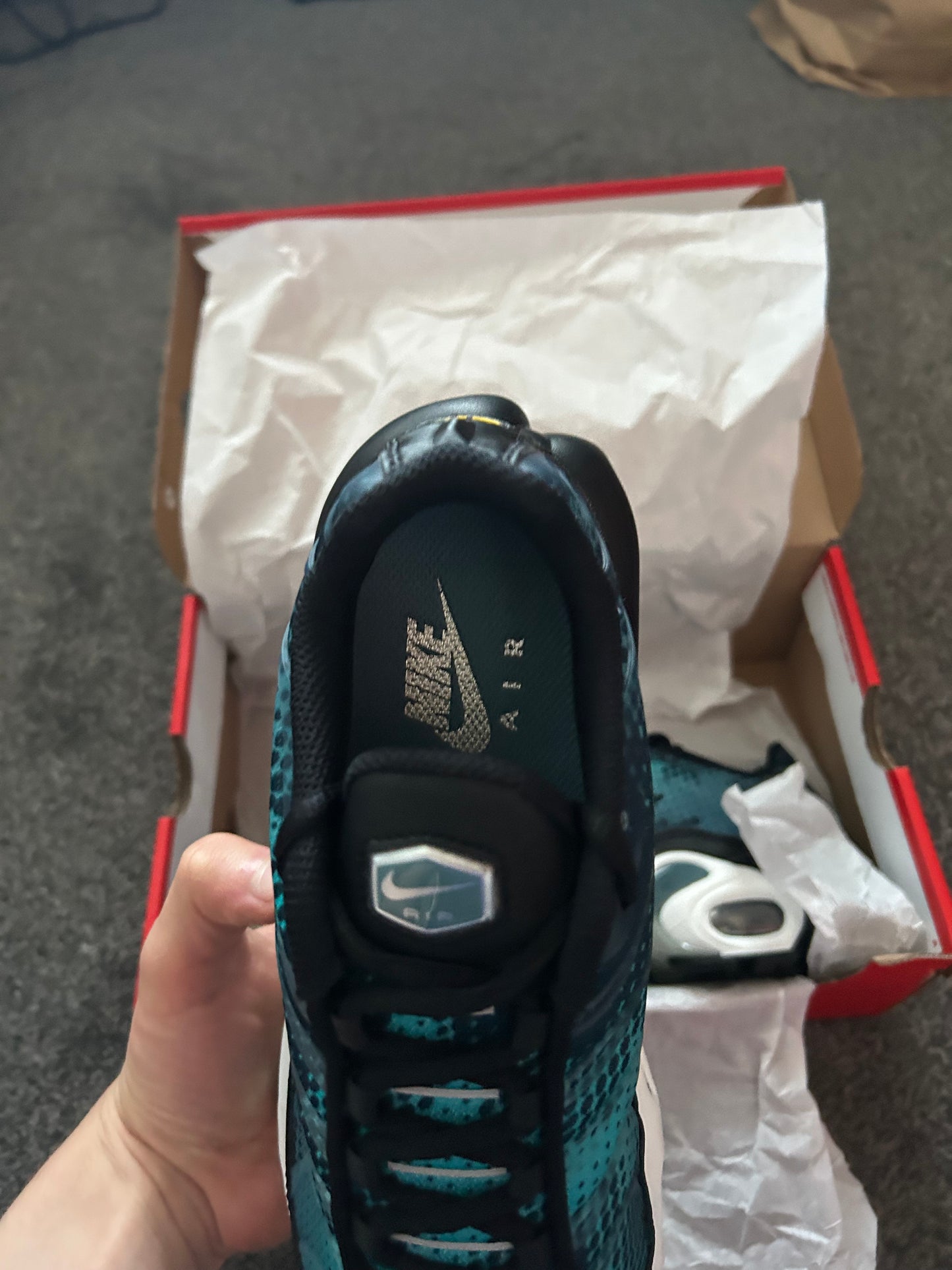 Nike air max plus TN “Metallic blue/silver” UK 7.5