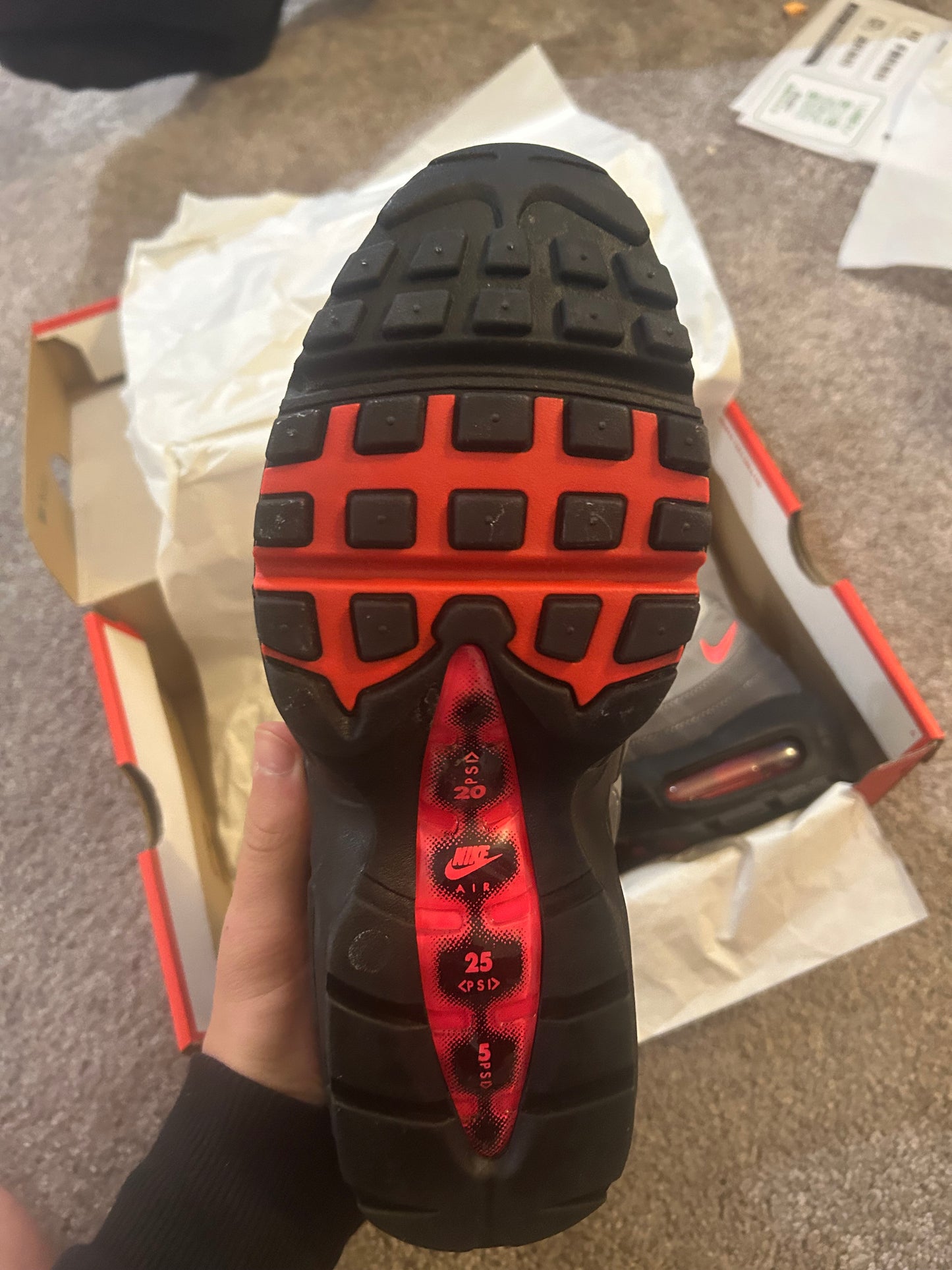Nike air max 95 “OG Solar reds 2018”