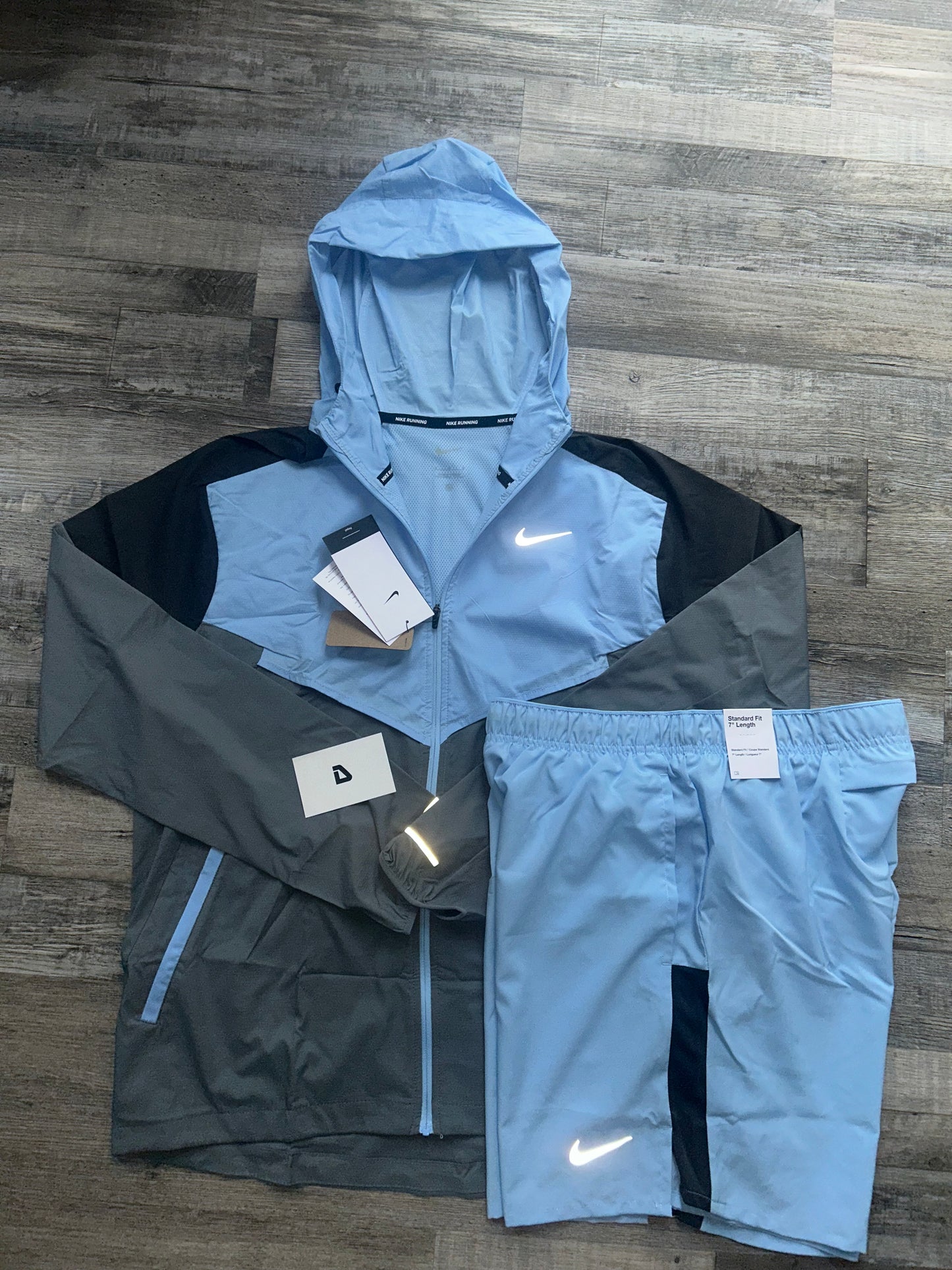 Nike Windrunner set with shorts “Physic blue”