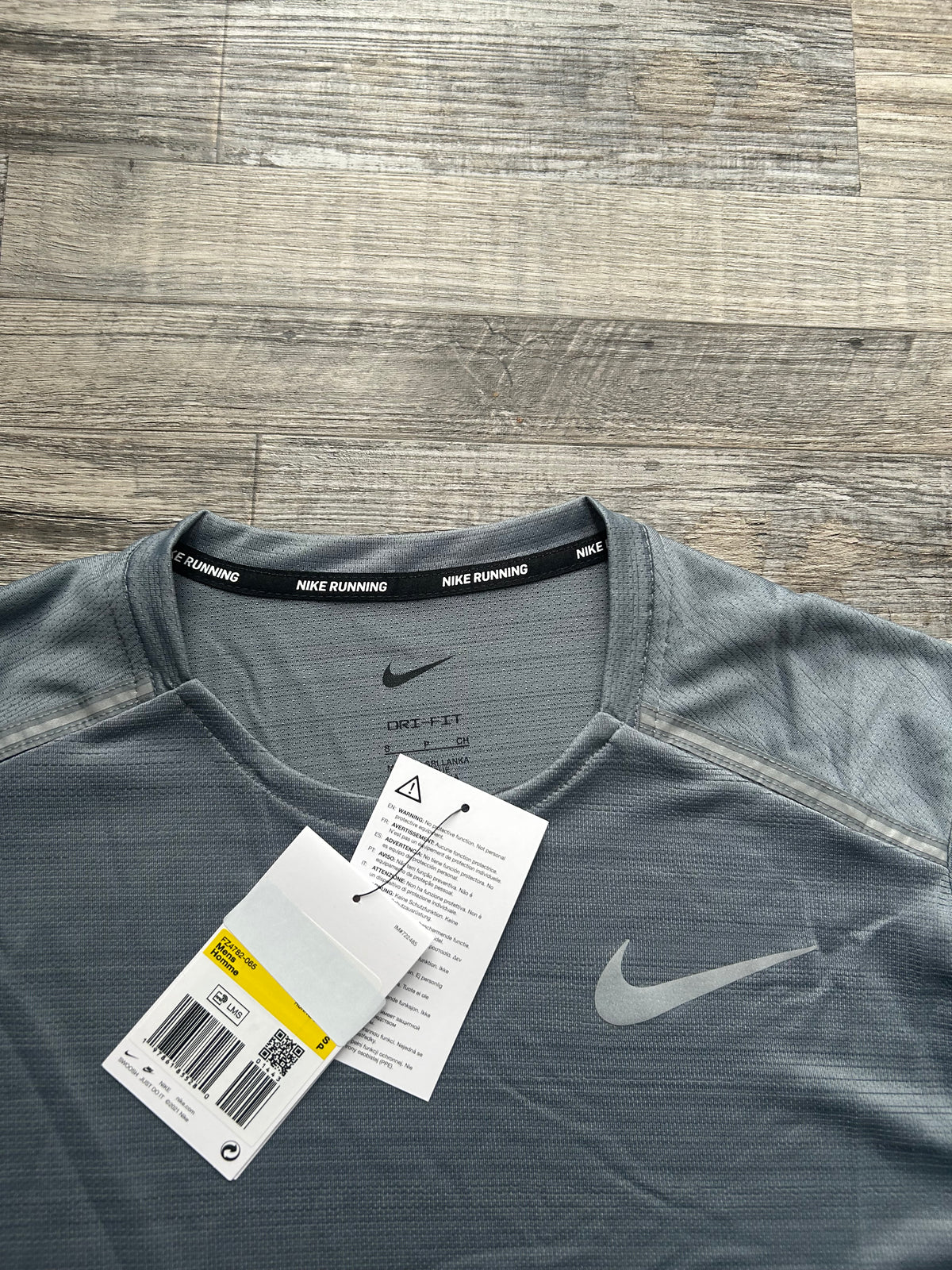 Nike miler set with shorts “Smoke grey”