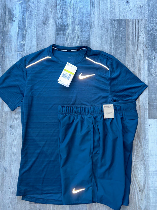 Nike miler set with shorts “Armoury navy”