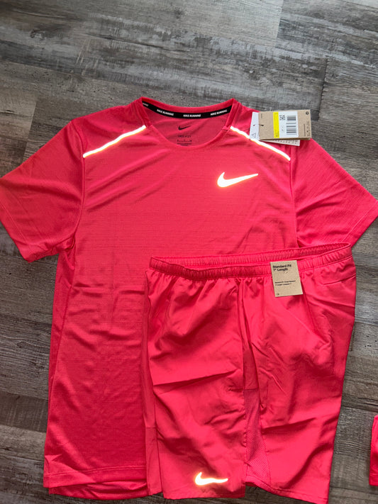 Nike miler set with shorts “Aster Pink”