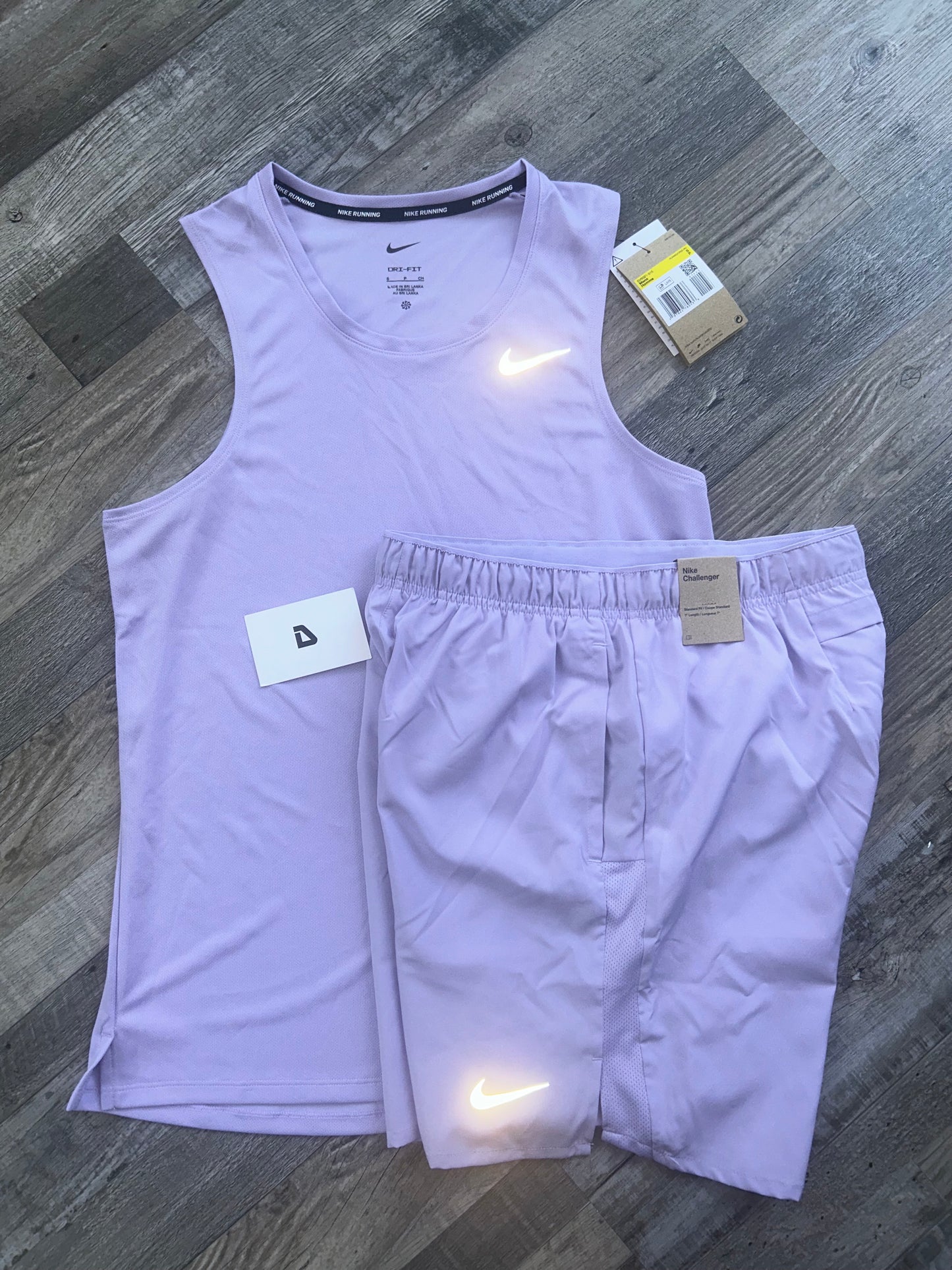 Nike miler vest set “Lavender Purple”