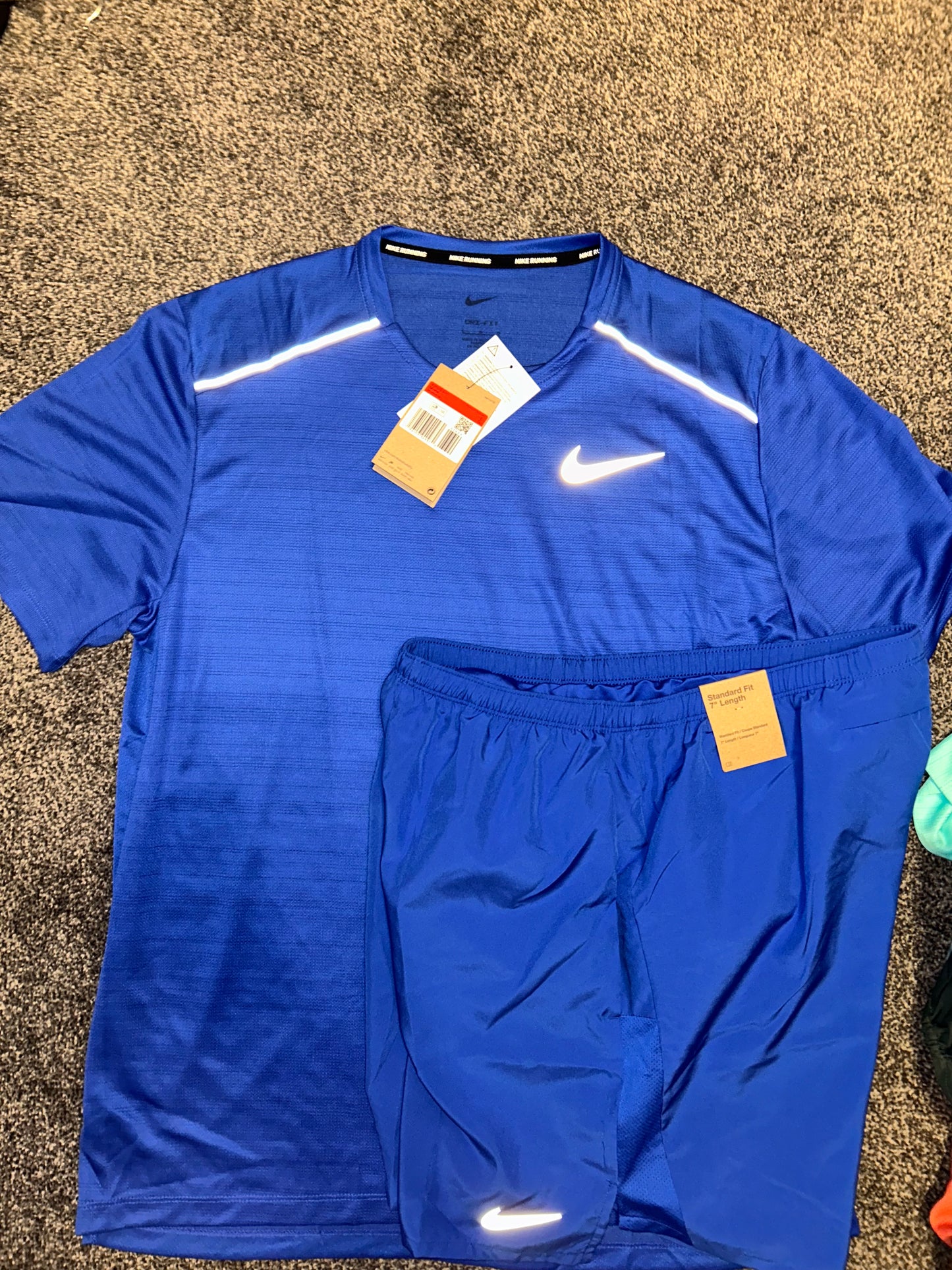 Nike miler set with shorts “Royal blue”