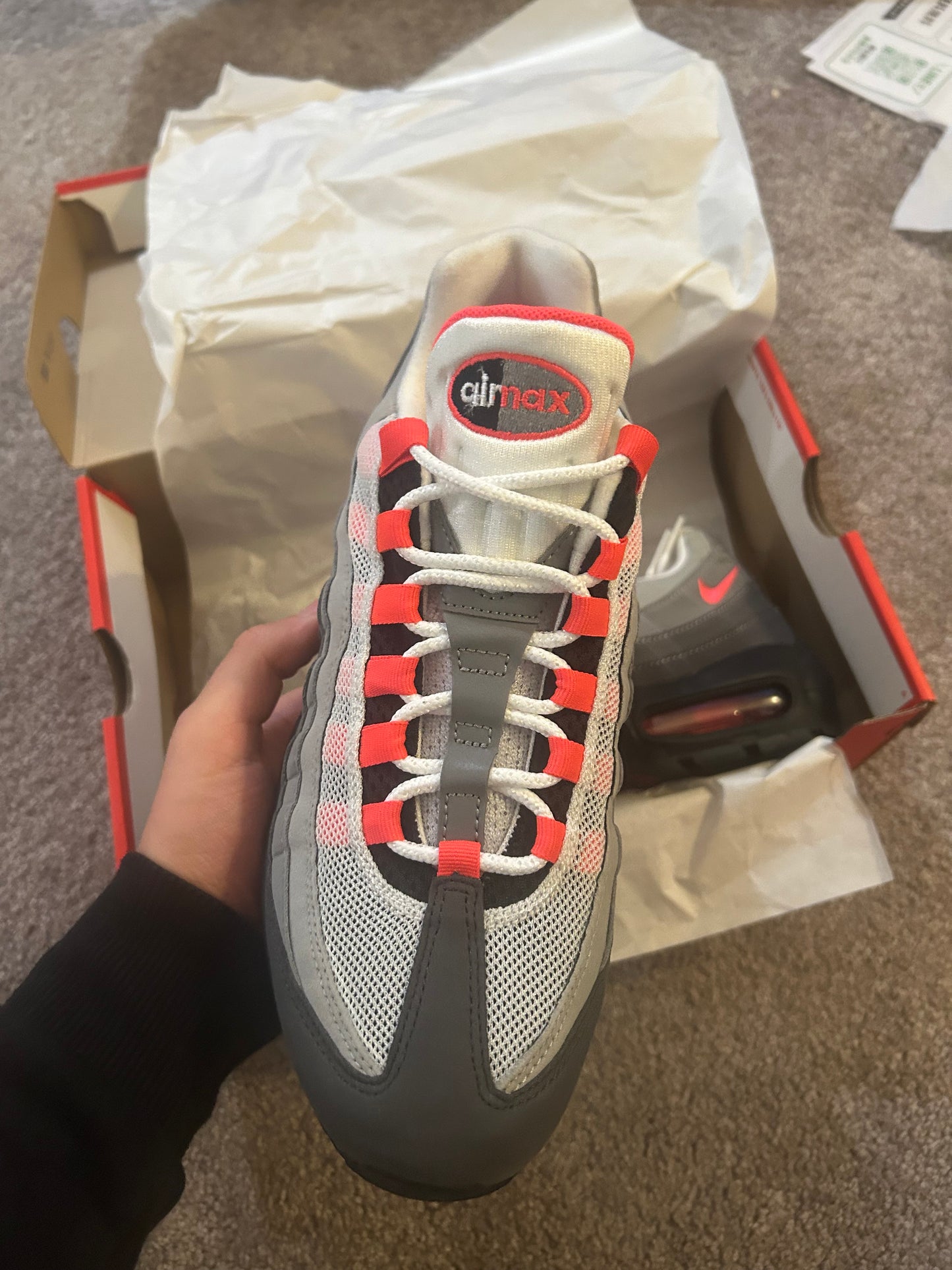 Nike air max 95 “OG Solar reds 2018”