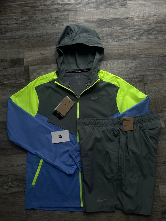 Nike Windrunner set “Cool grey/Neon”