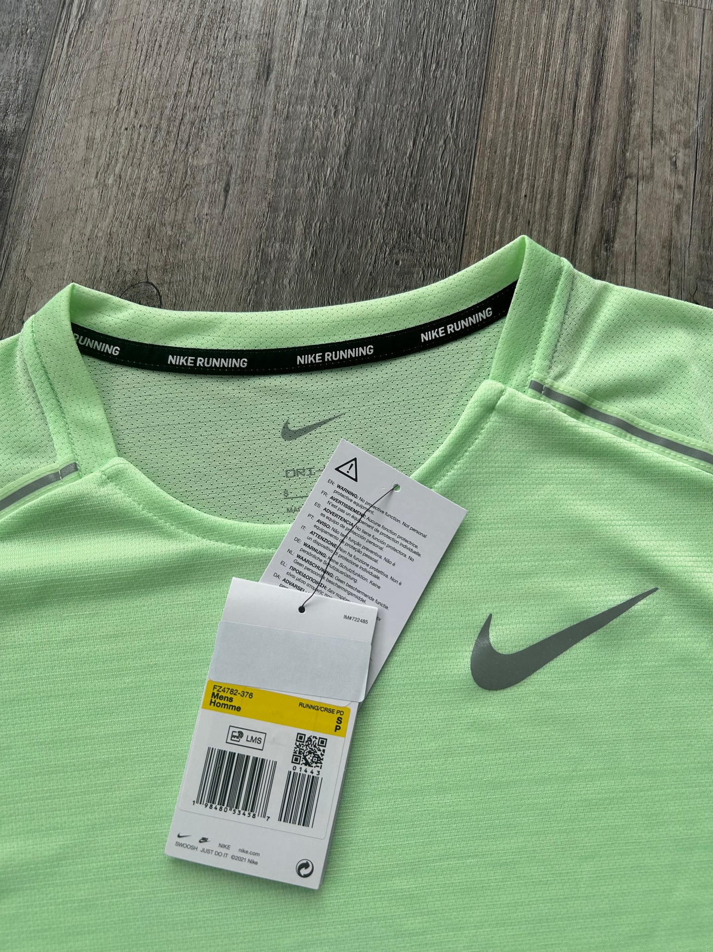 Nike miler set with shorts “Vapour Green”