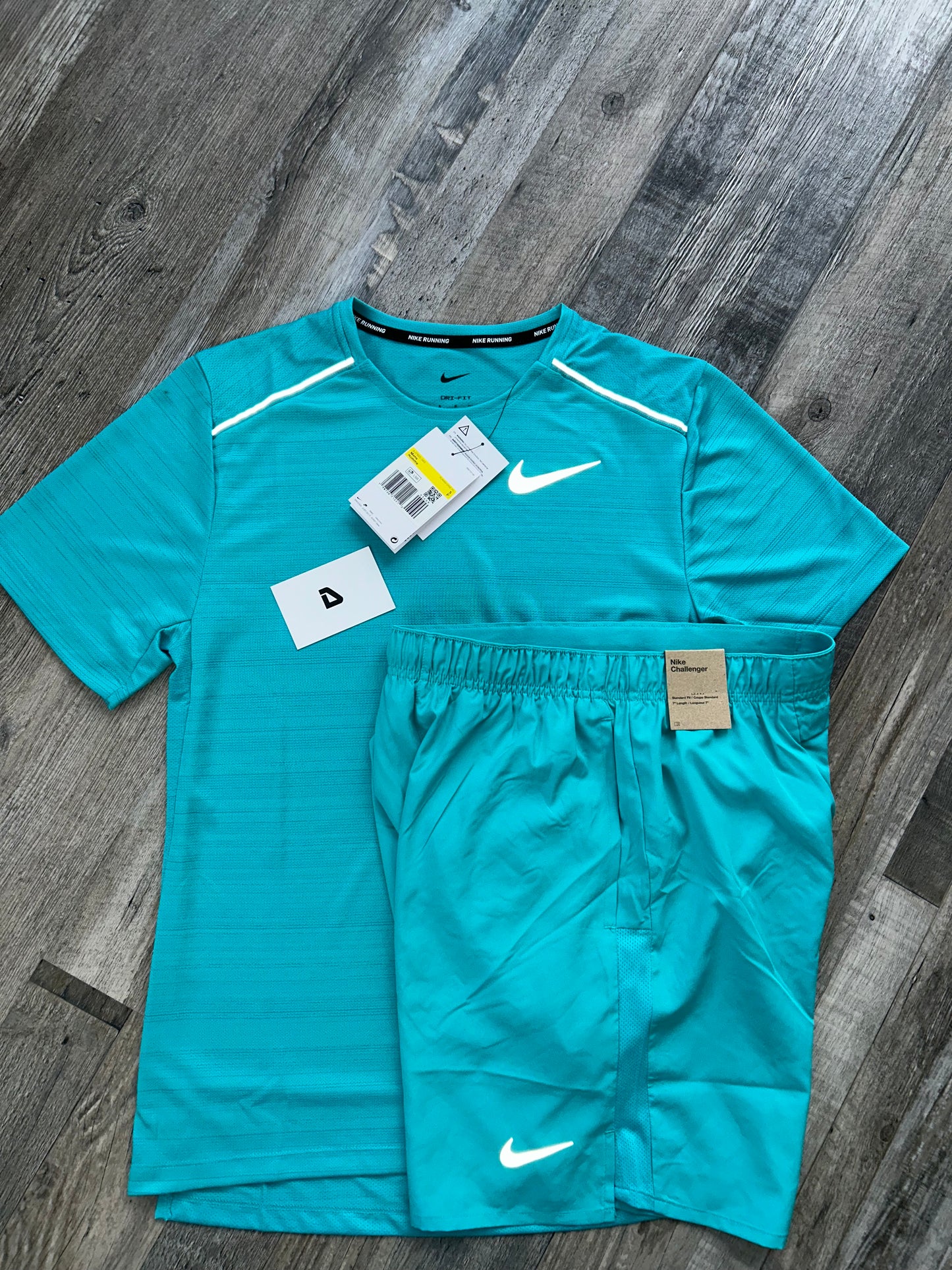 Nike miler set with shorts “Dusty Cactus”