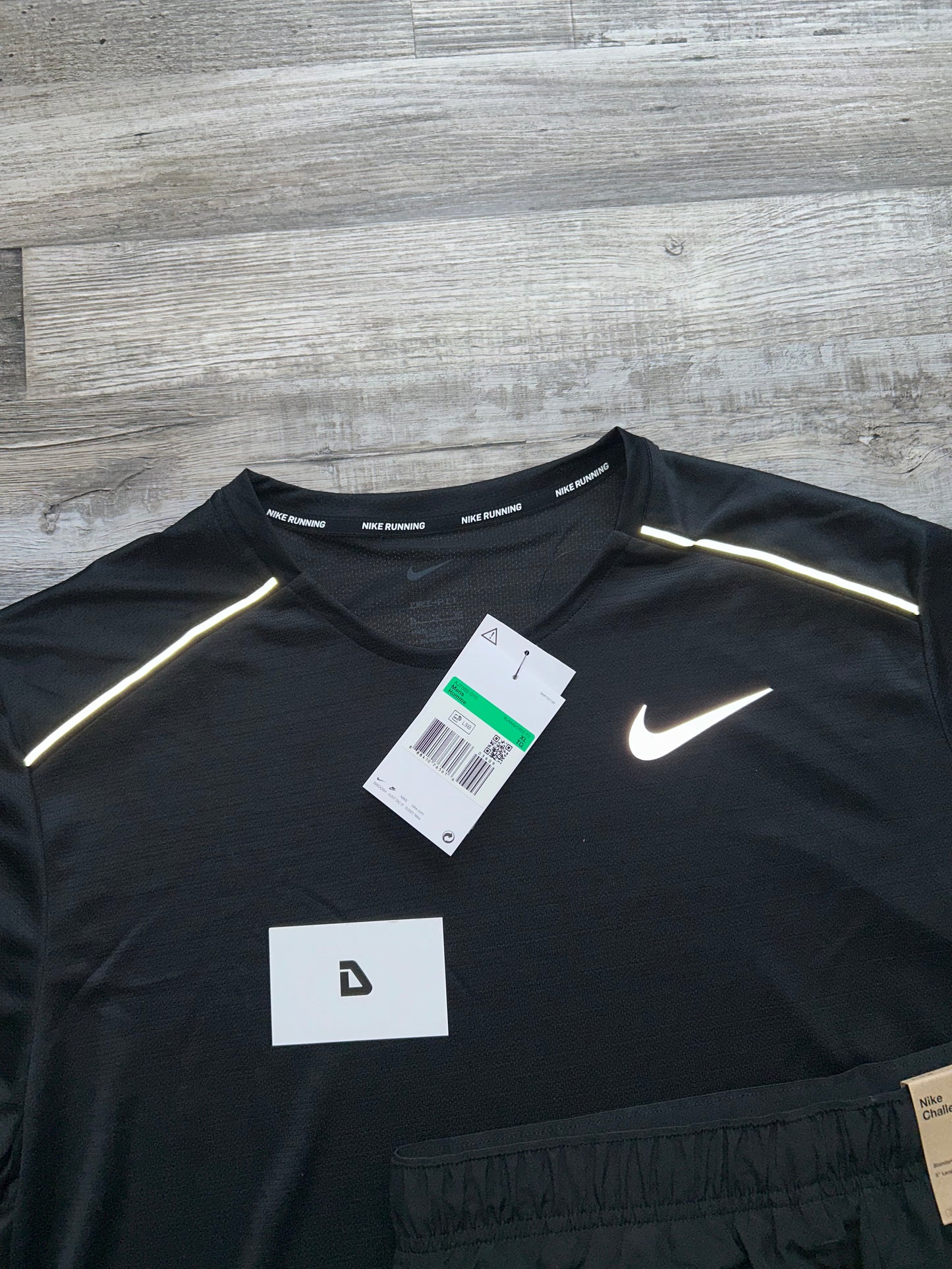 Nike miler set with shorts “Black”