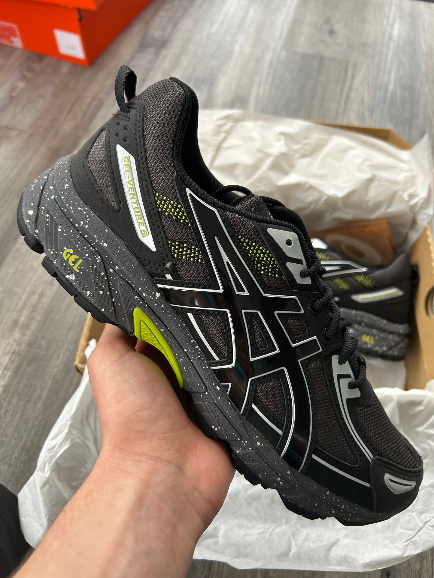 ASICS gel venture 6 “Glacier black/lime”