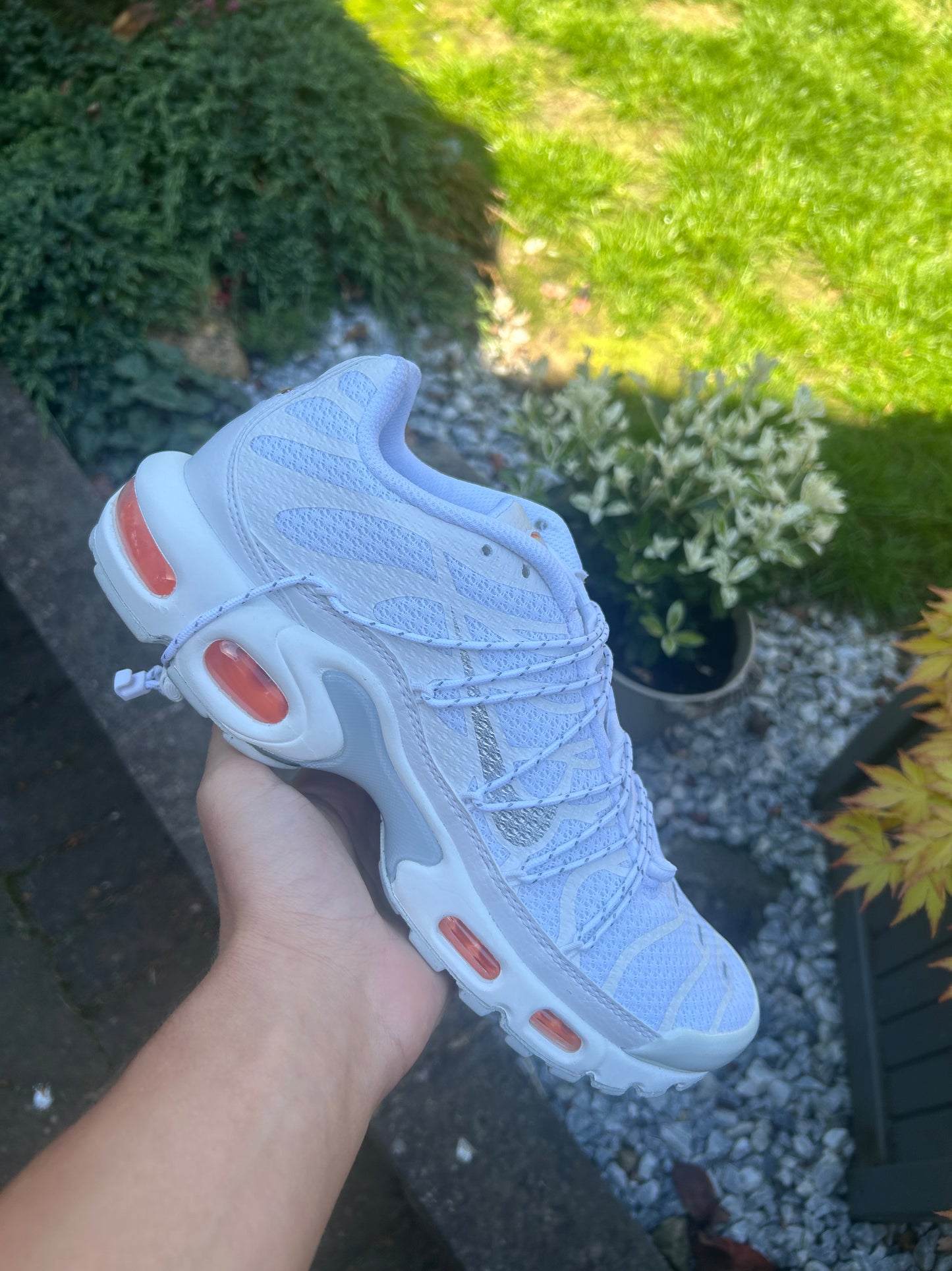 Nike air max plus Utility tn “Triple white”