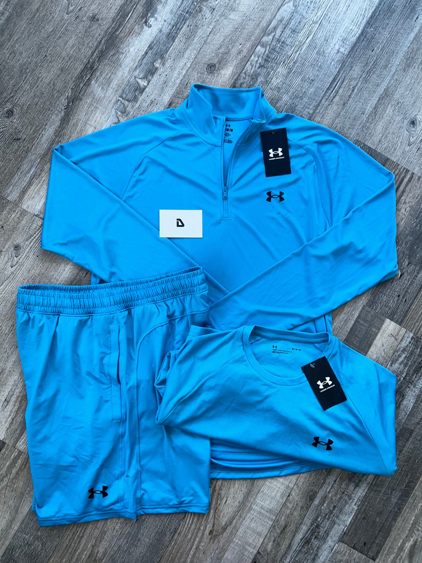 Under armour light blue 3 peice set