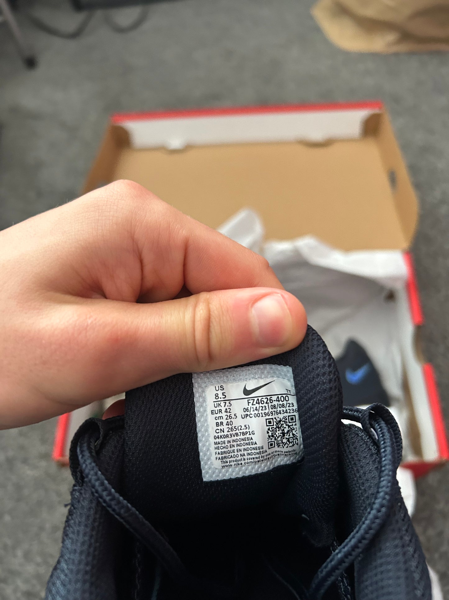 Nike air max 95 Navy blue Uk 7.5
