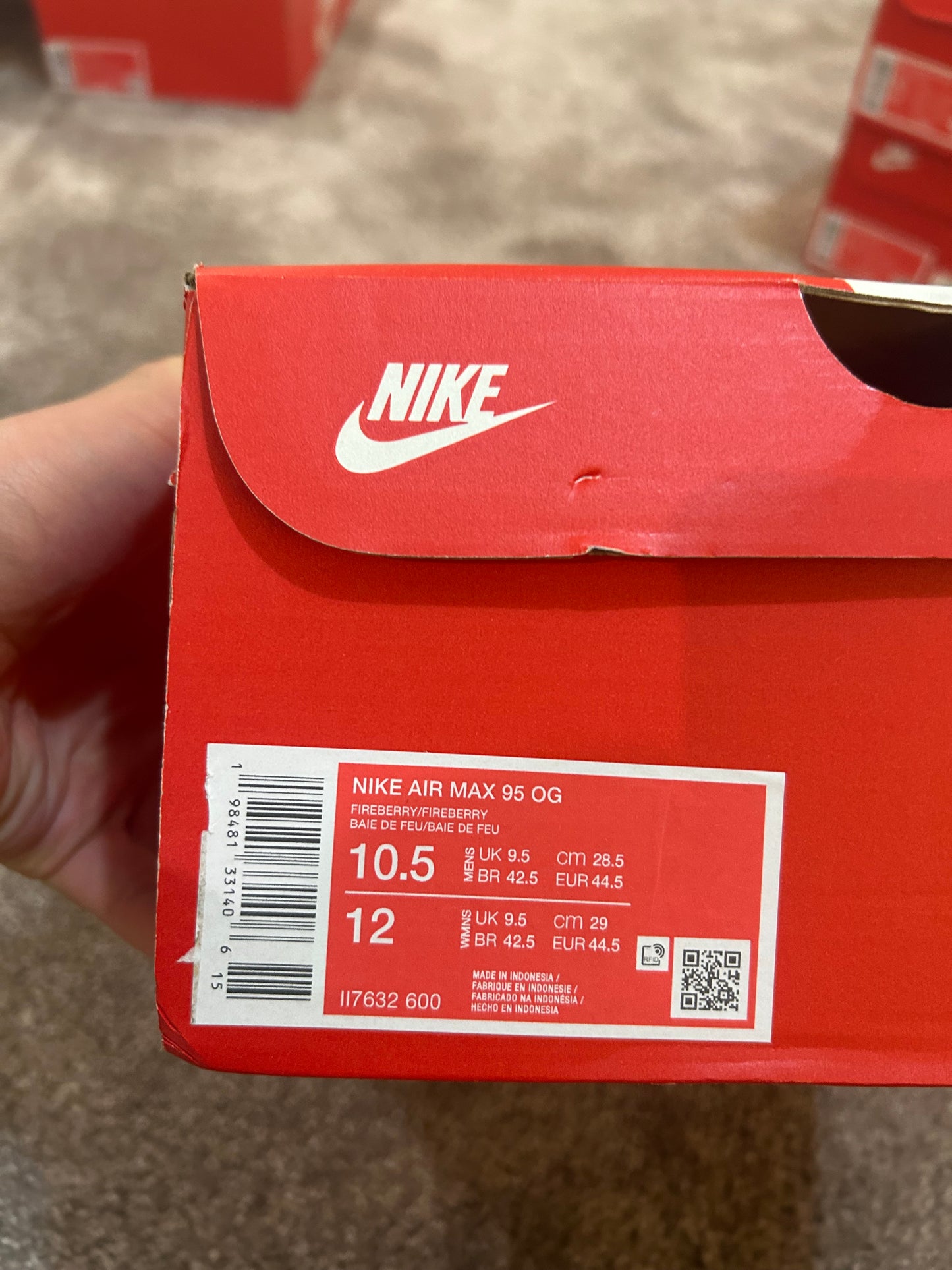 Nike air max 95 “Fireberries”