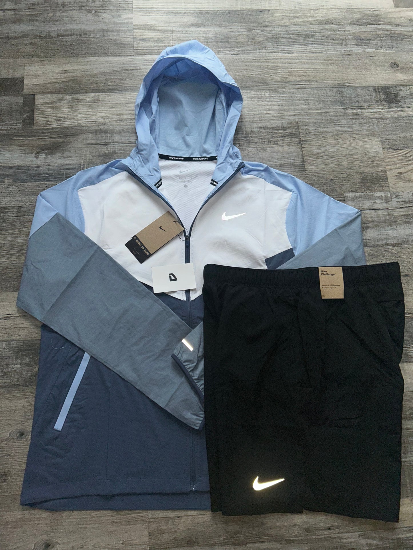 Nike Windrunner set with shorts “Aluminium blue”