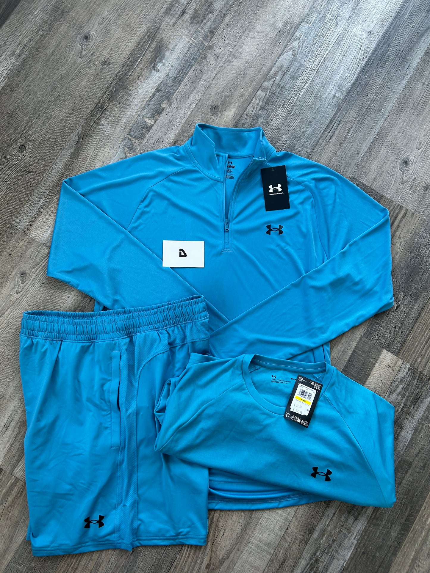 Under armour light blue 3 peice set