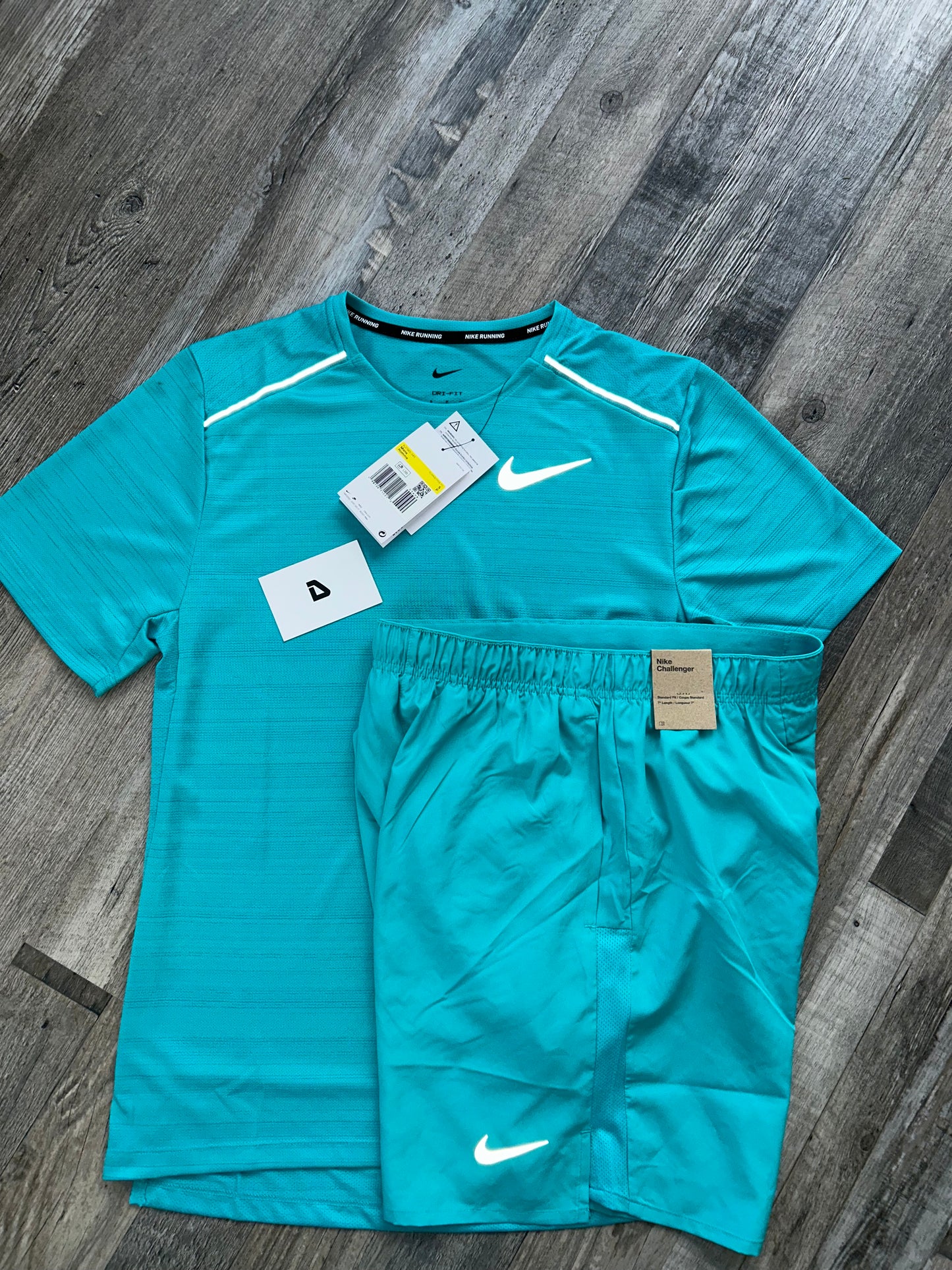 Nike miler set with shorts “Dusty Cactus”
