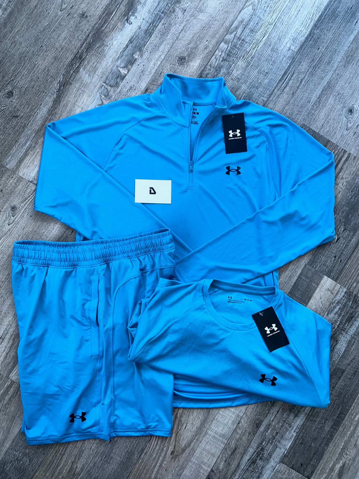 Under armour light blue 3 peice set
