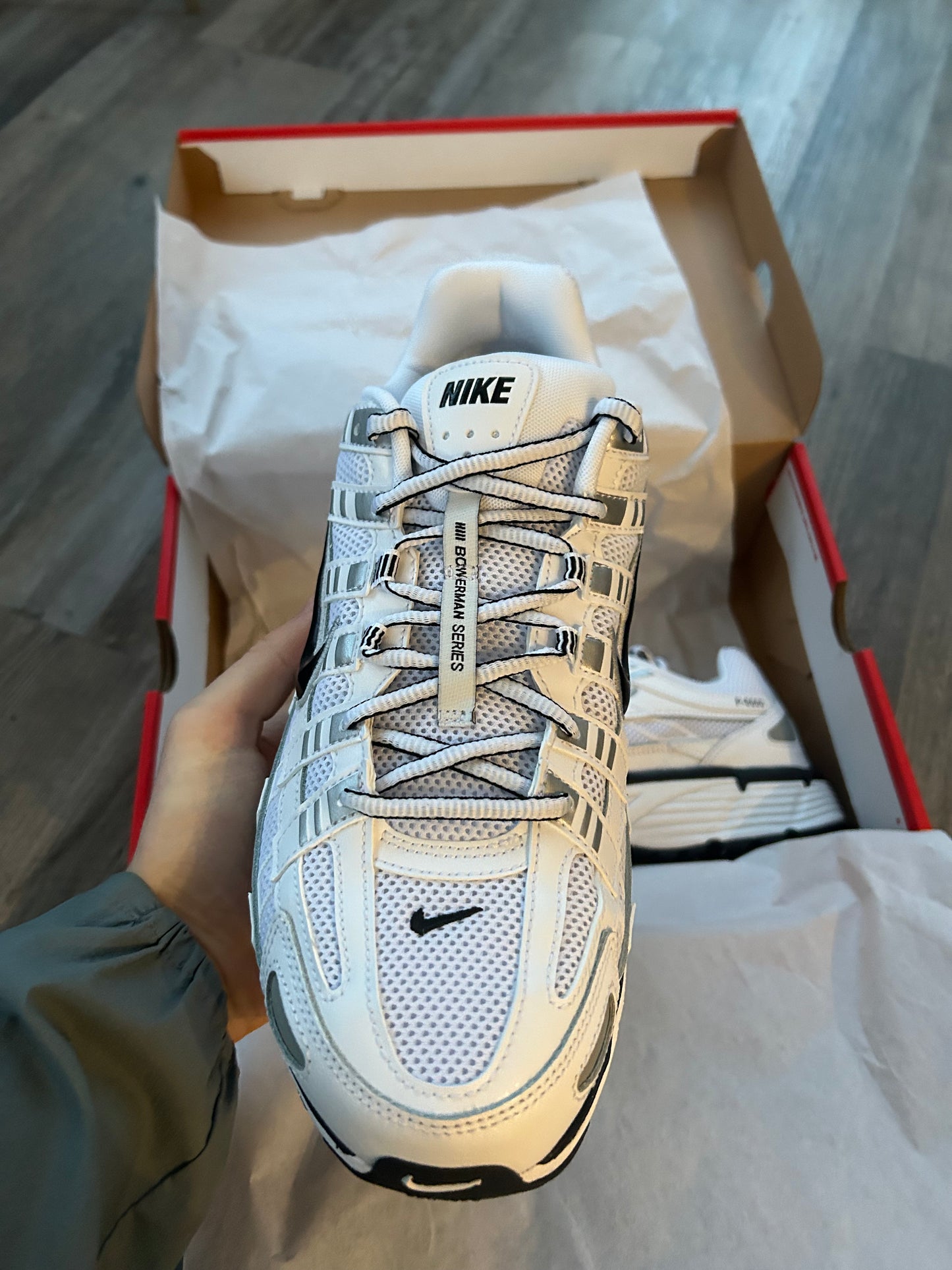 Nike P6000 “Metallic whites”