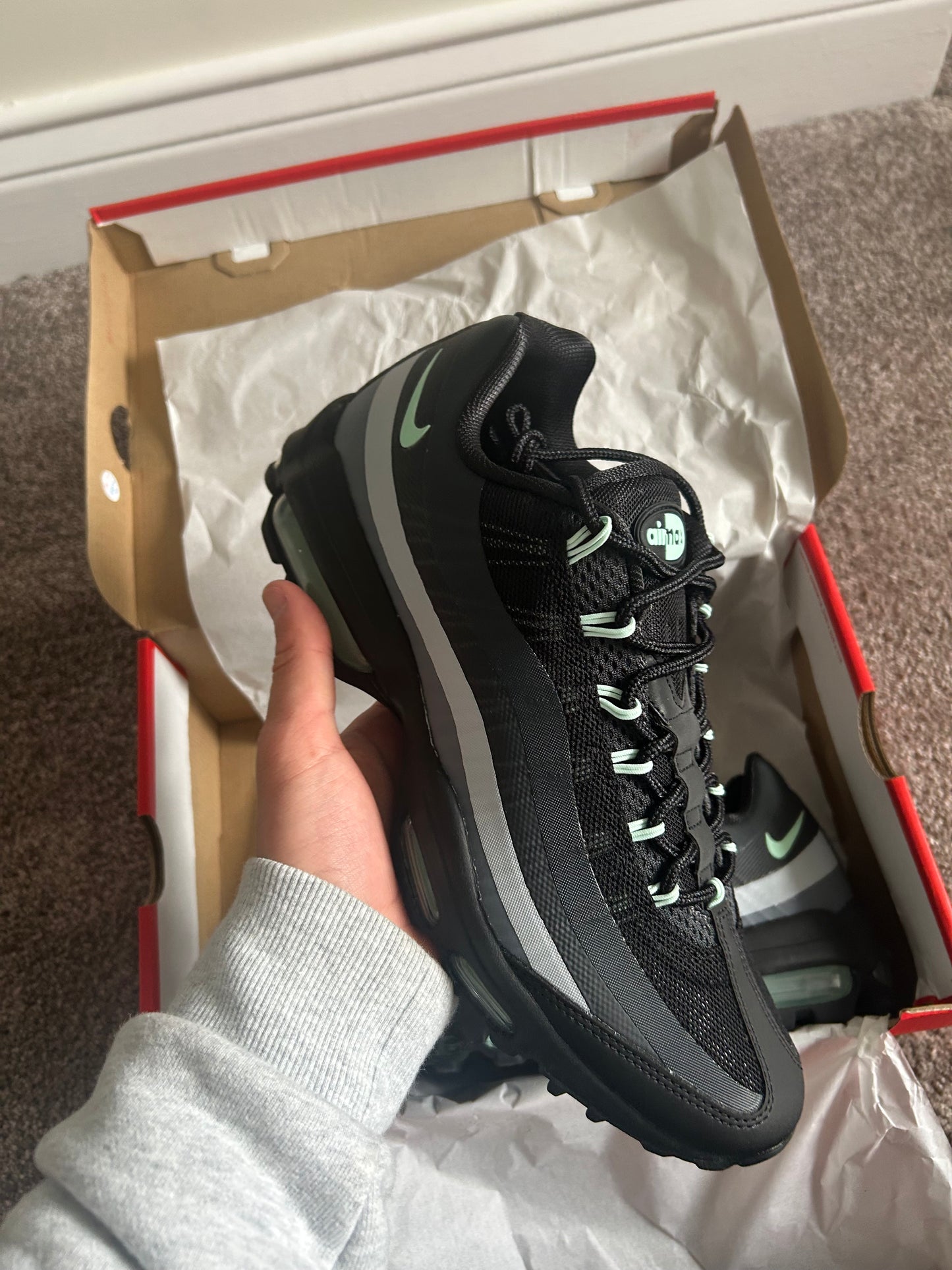 Nike air max 95 Ultra “Mint green/black”