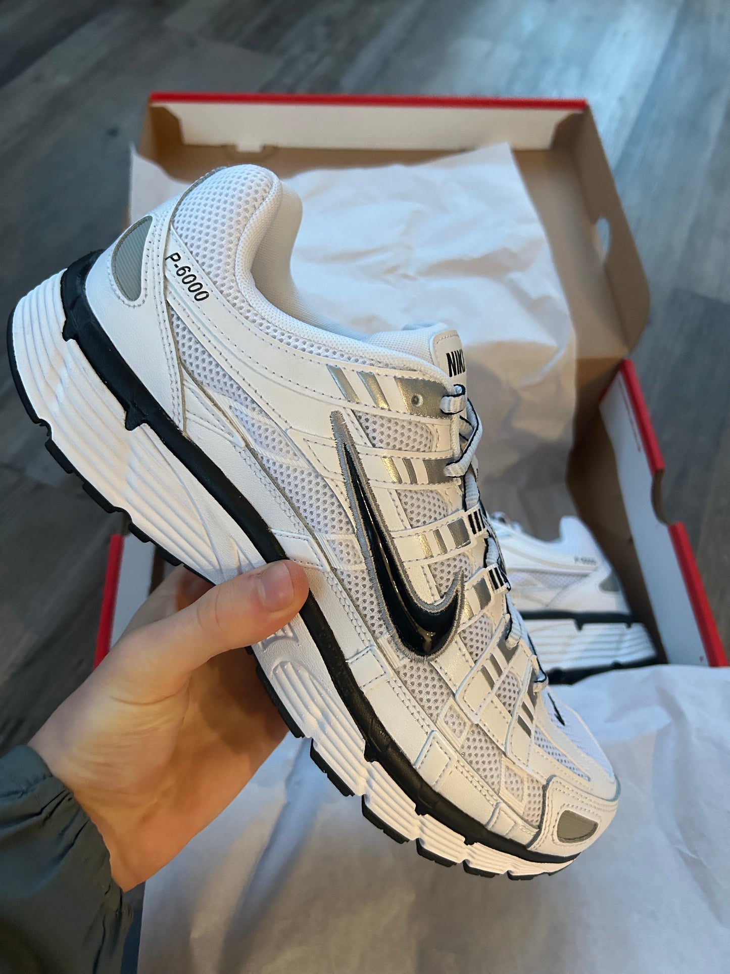 Nike P6000 “Metallic whites”