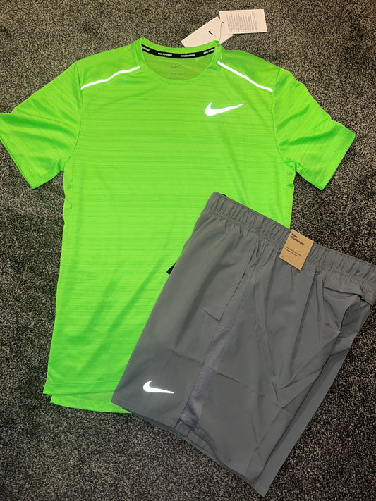 Nike miler set “Green/Grey”