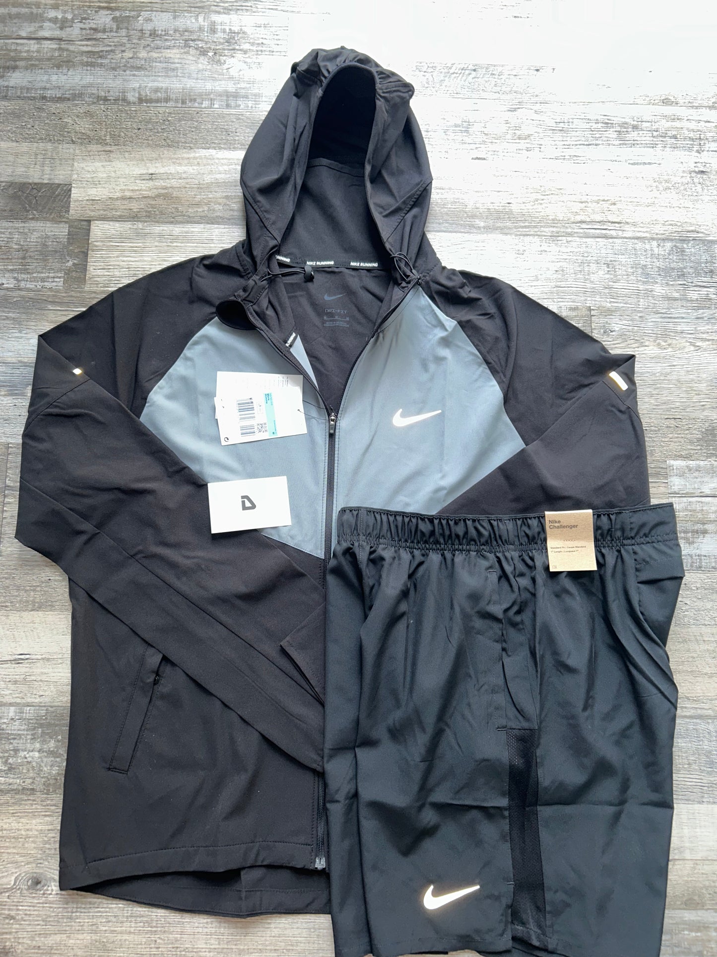 Nike Windrunner set with shorts “Charcoal Grey”