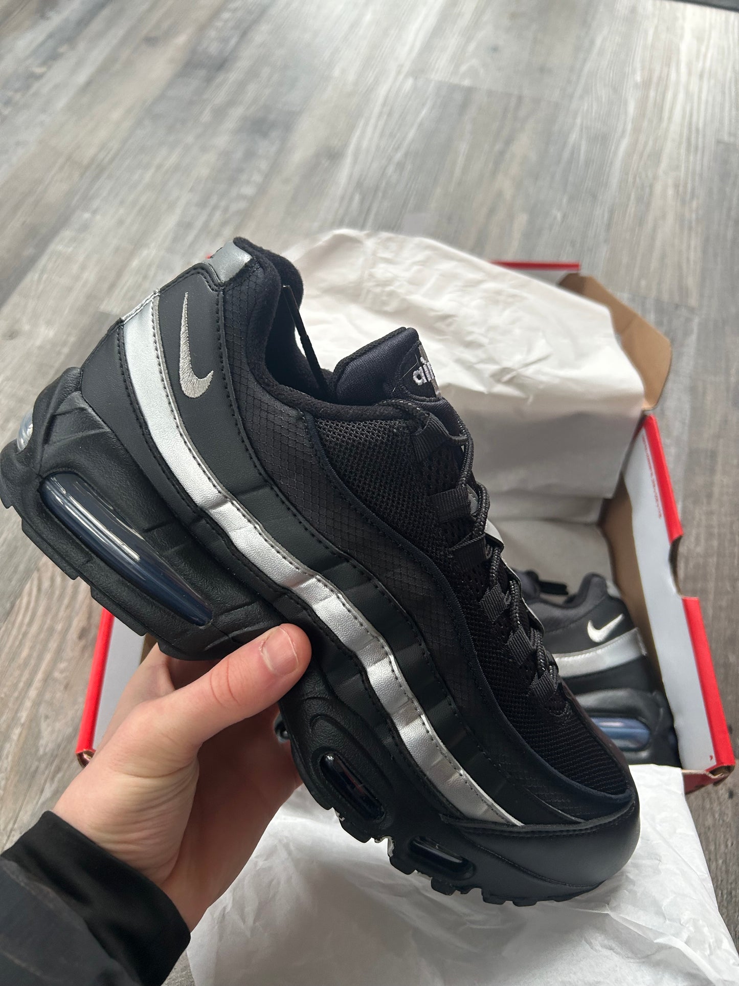 Nike air max 95 “Black/mettalic silver”