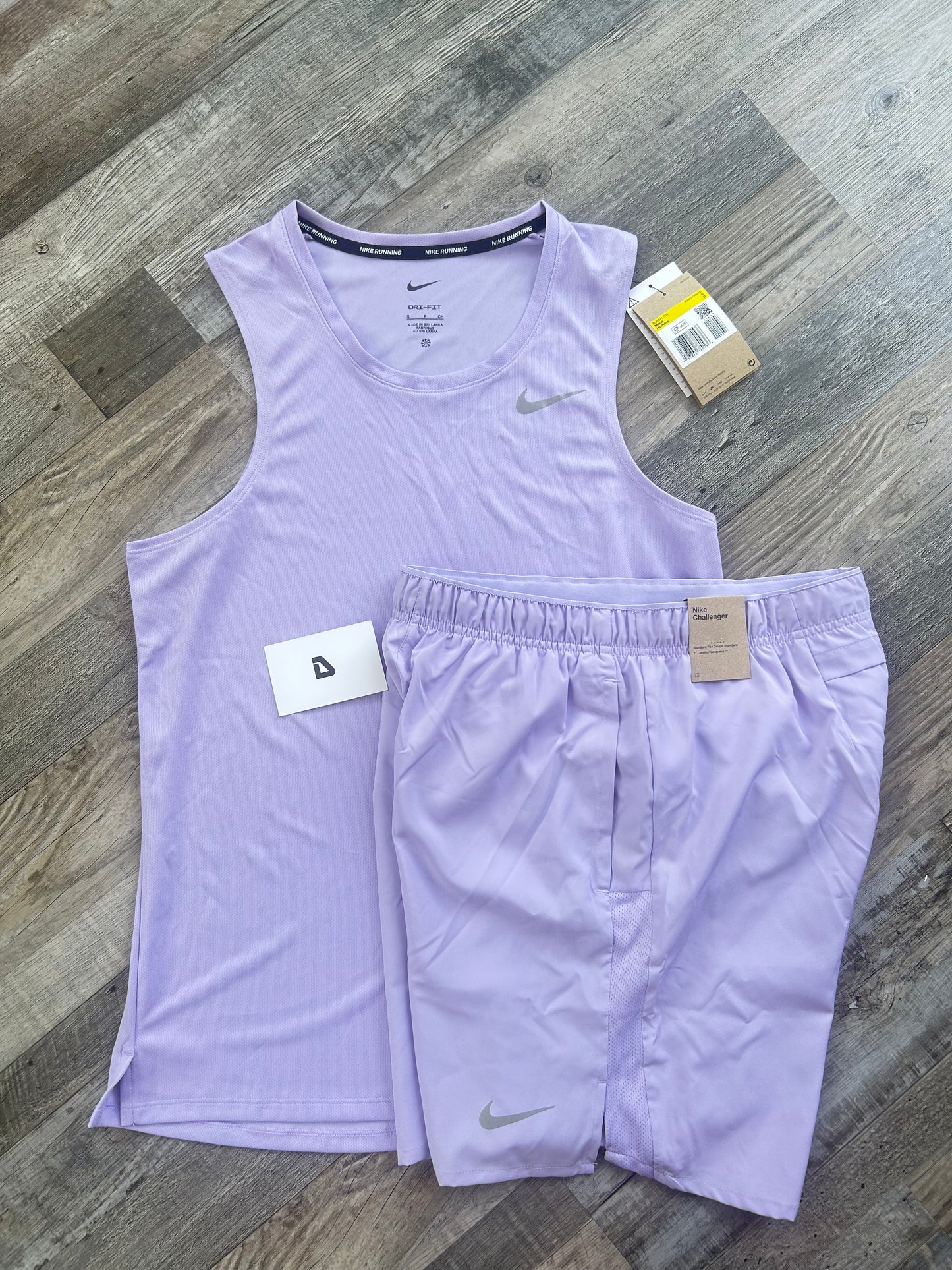 Nike miler vest set “Lavender Purple”
