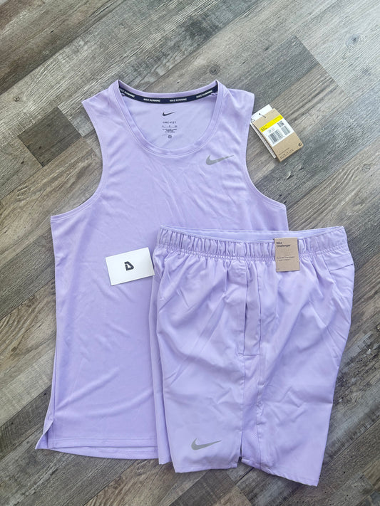 Nike miler vest set “Lavender Purple”